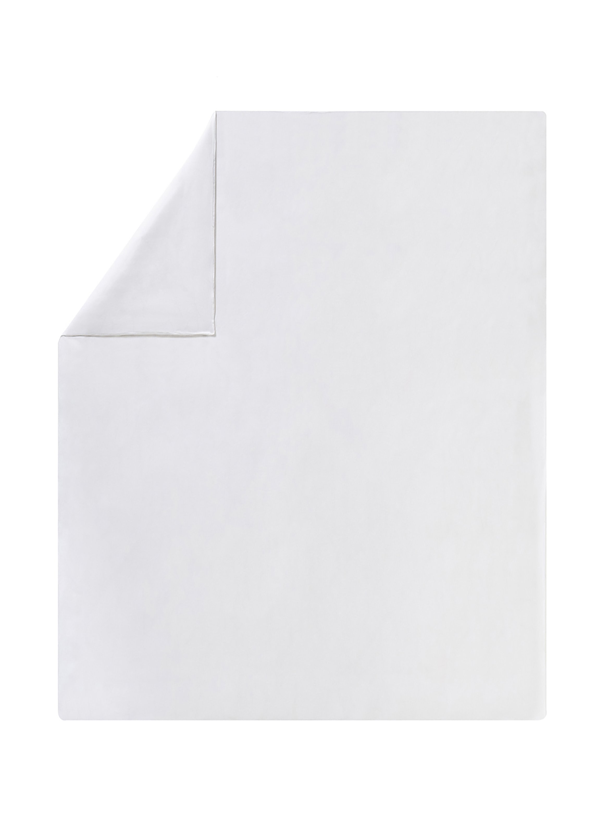 Housse de couette unie en lin, cythère ALEXANDRE TURPAULT Blanc