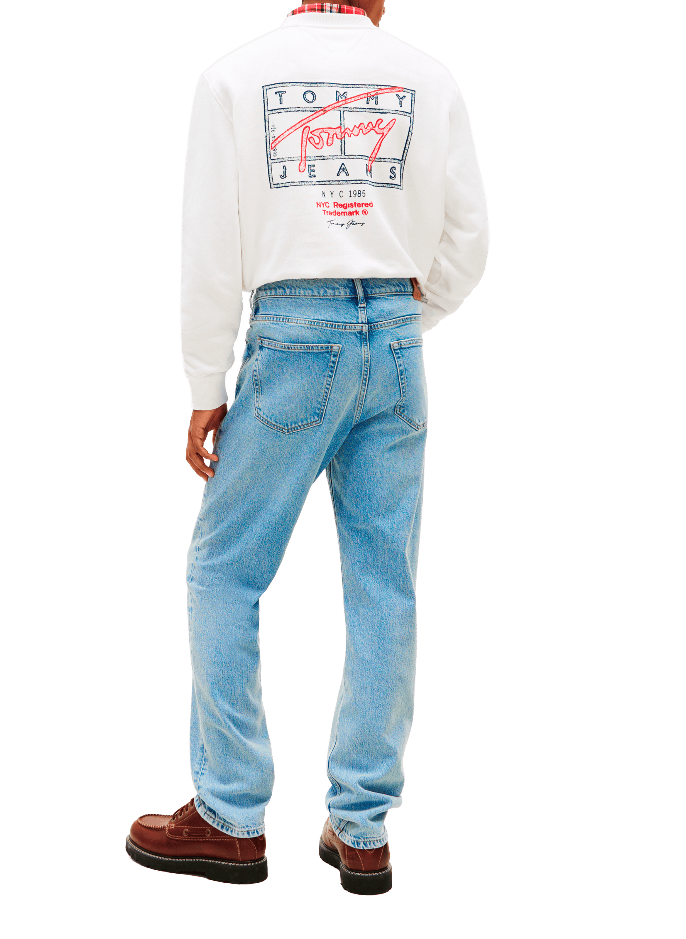 Jean coupe droite TOMMY HILFIGER Bleu