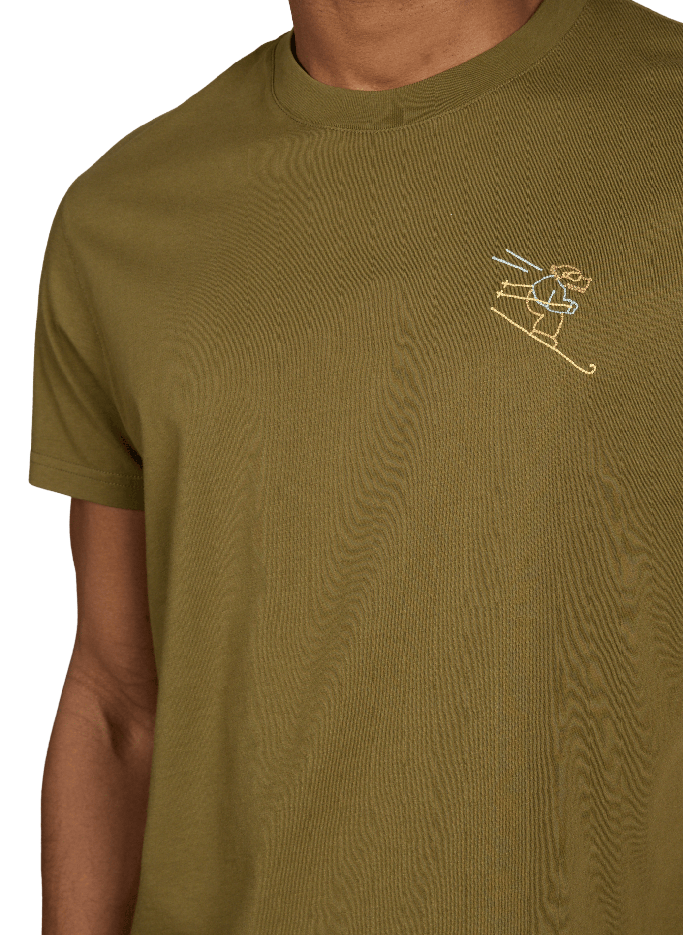 T-shirt Popincourt Schuss en coton MAISON LABICHE Vert