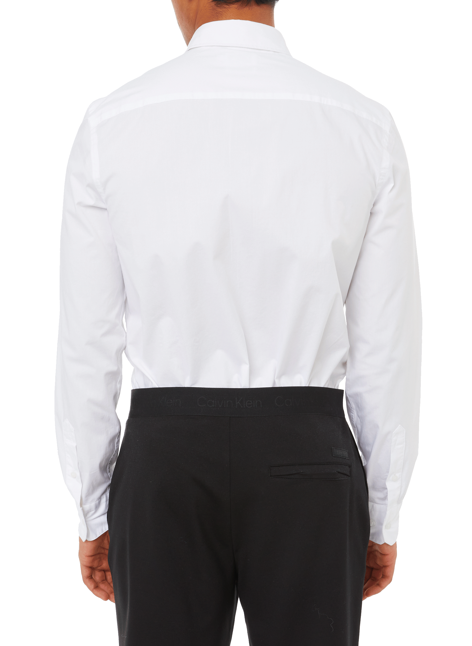 Slim-fit poplin shirt CALVIN KLEIN White