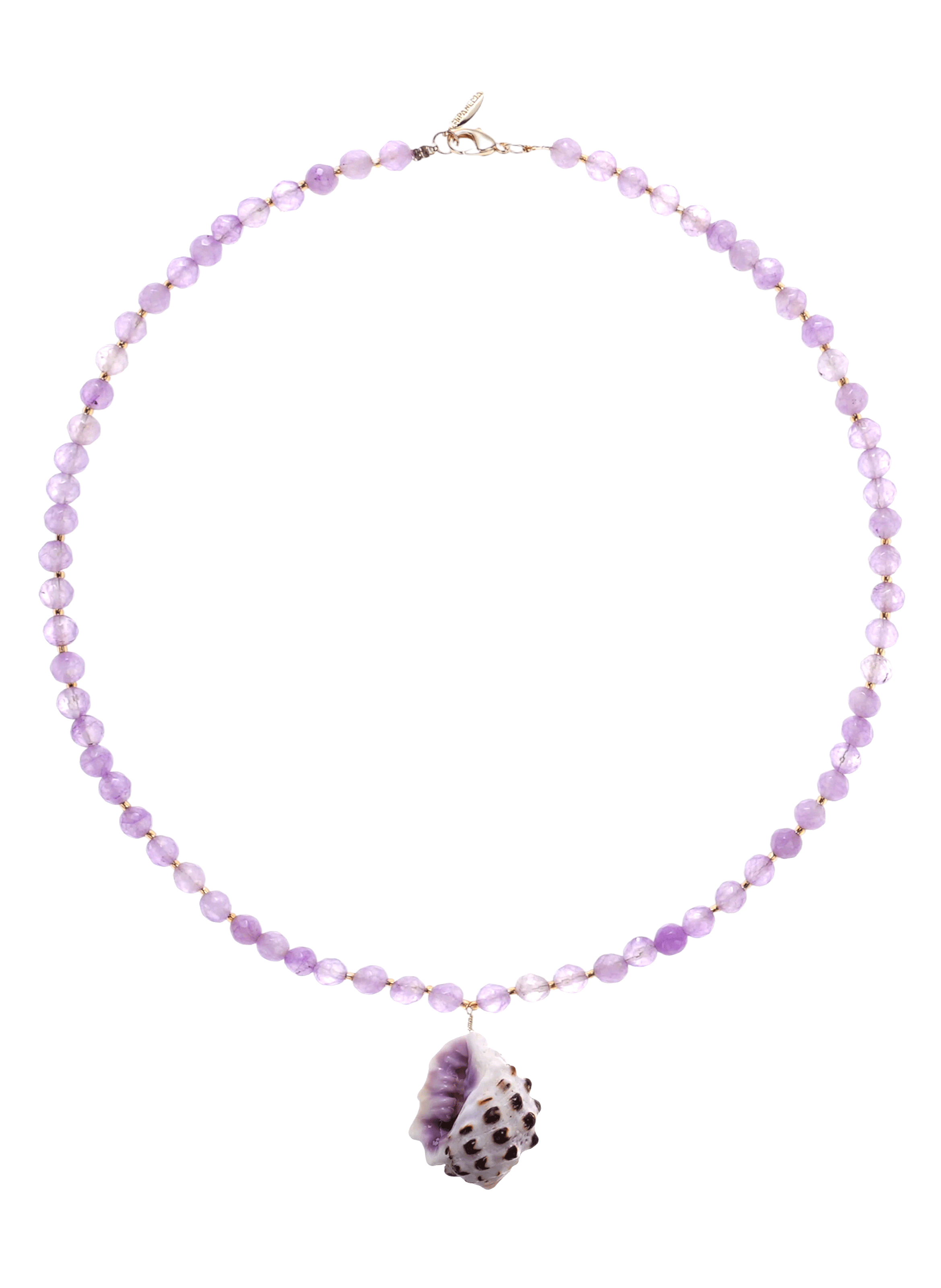 Collier avec perles et pendentif coquillage MANILLE HIPANEMA Violet