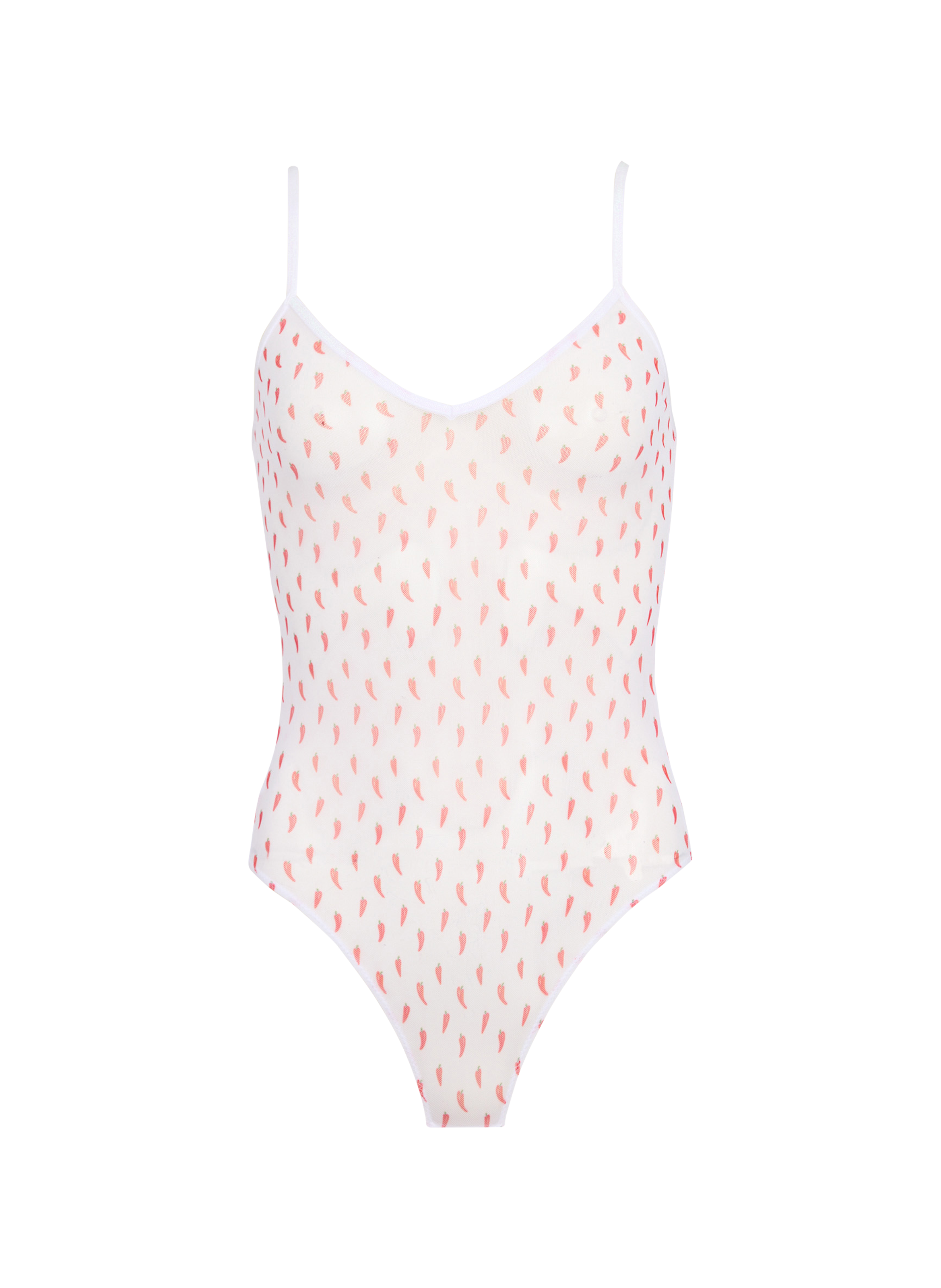 Body transparent imprimé Doll Amore Piccante LA NOUVELLE Multicolore