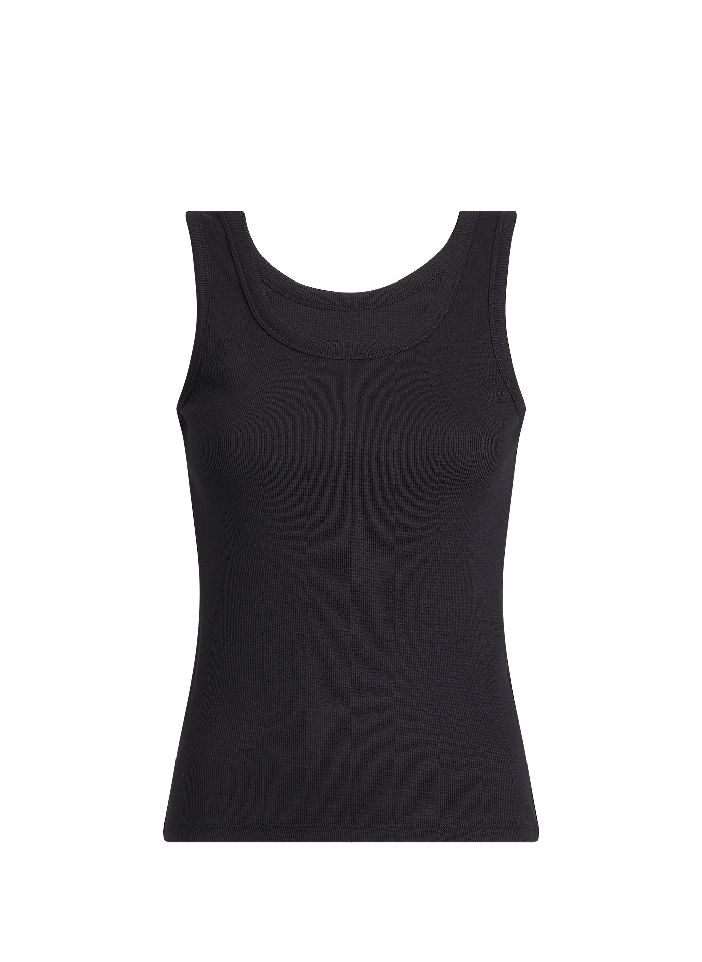 Débardeur Objmoli côtelé en coton mélangé OBJECT Noir