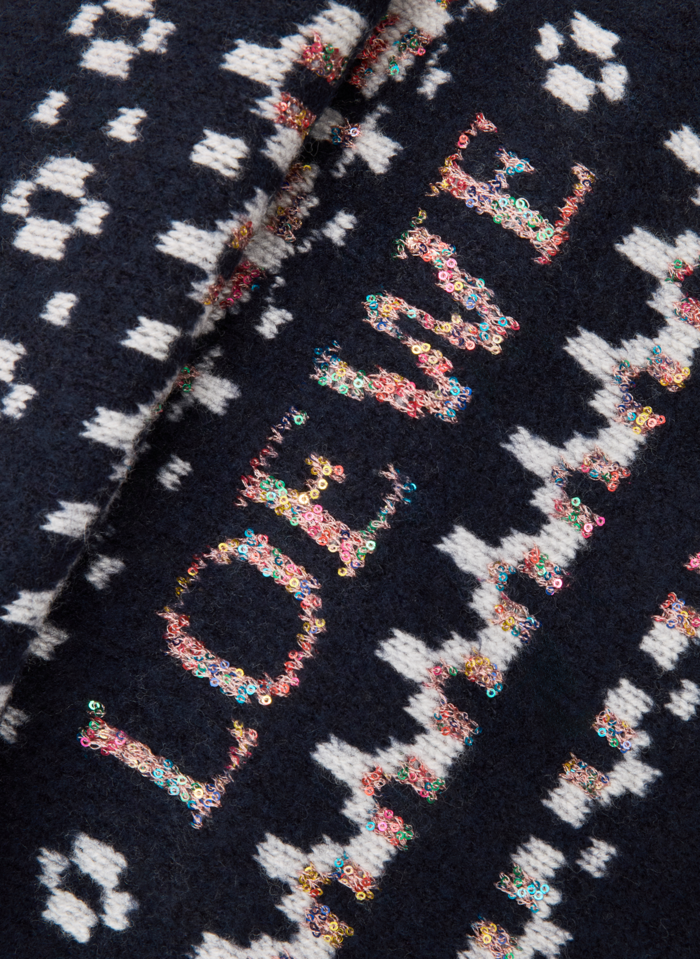 Printed wool blend scarf LOEWE Blue