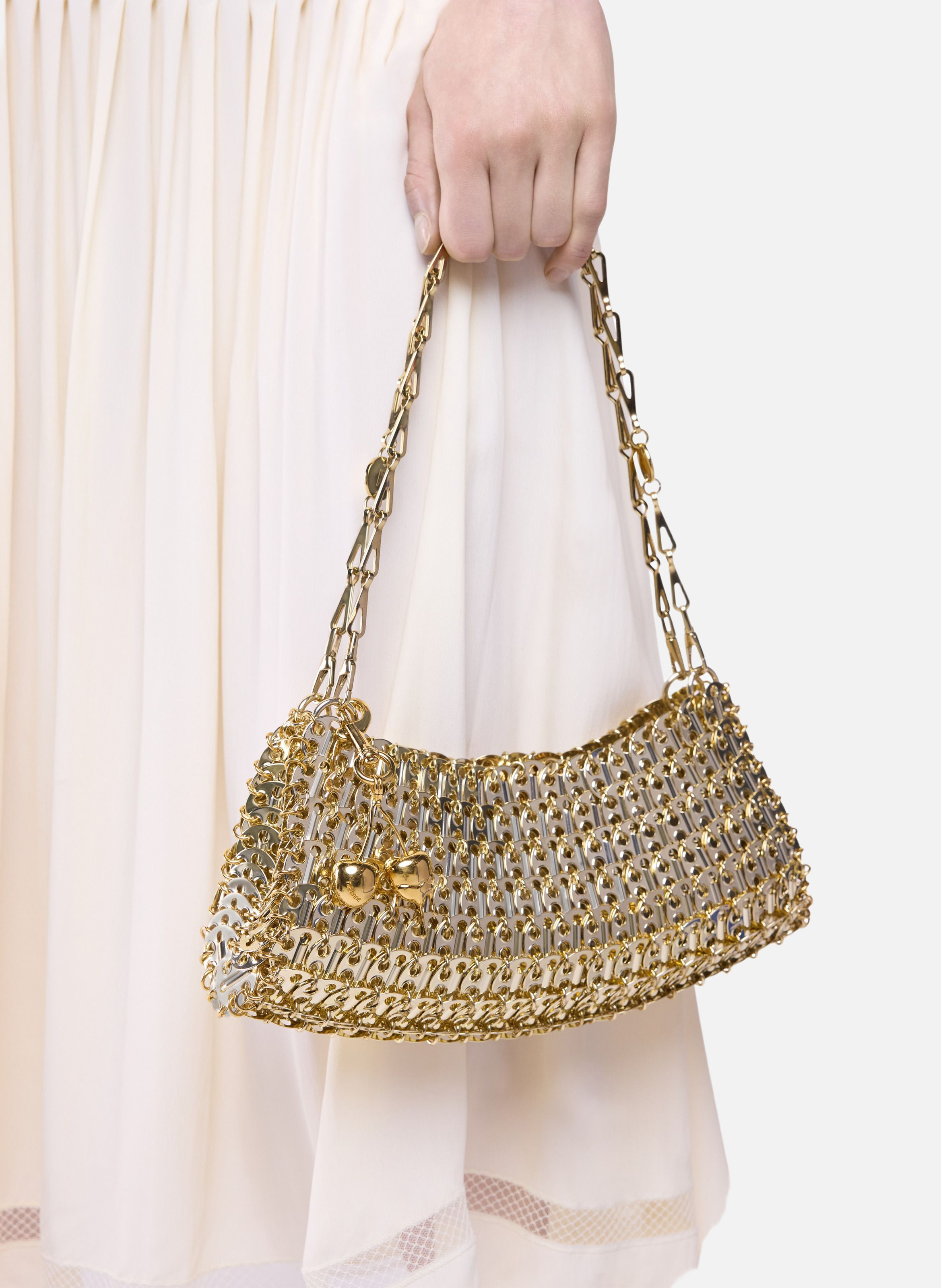 1969 clutch en métal RABANNE Doré