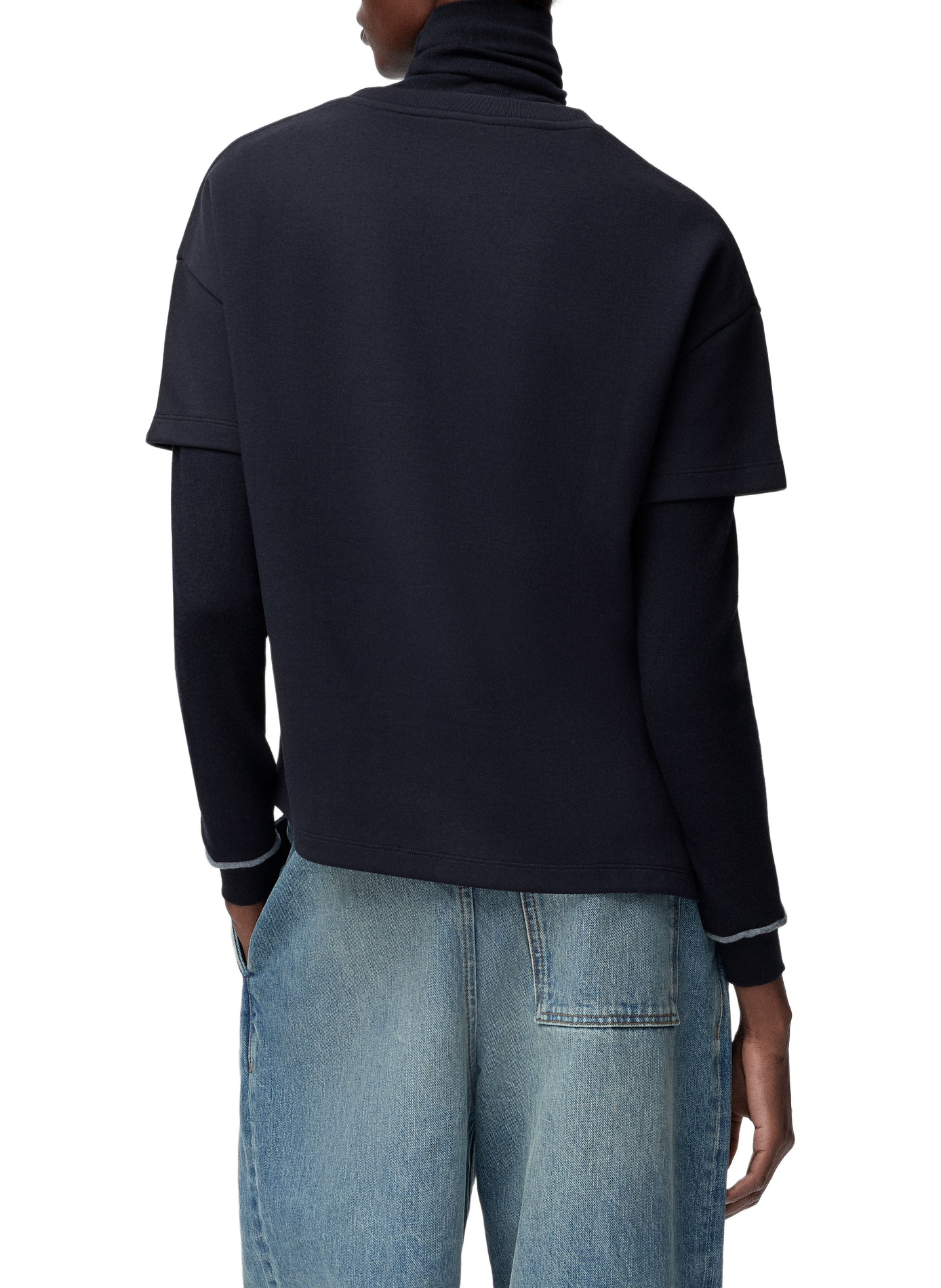 Asymmetrisches T-Shirt aus Baumwollmischung LOEWE Blau