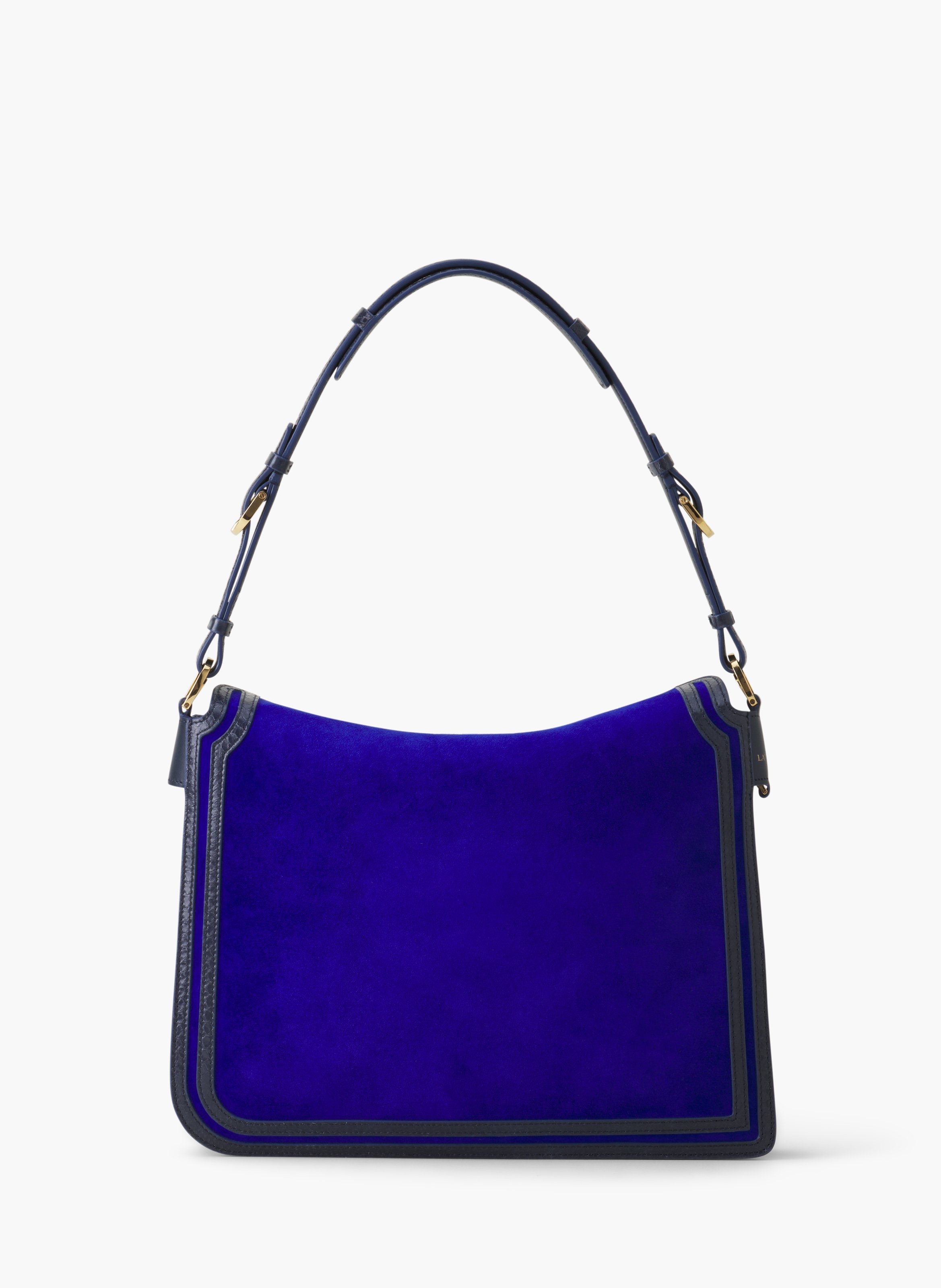 Sac compagnon en daim LANVIN Bleu