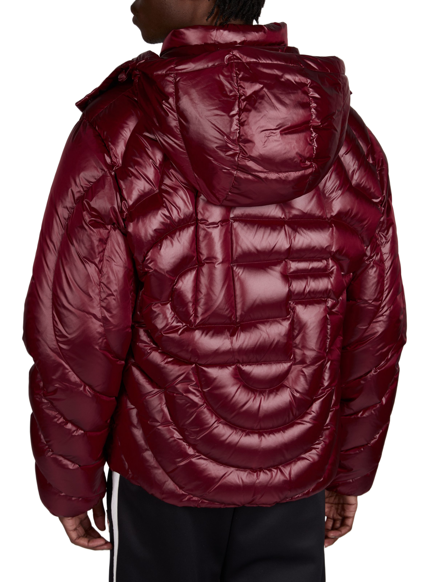 Quilted coat with removable hood CASABLANCA PARIS Red