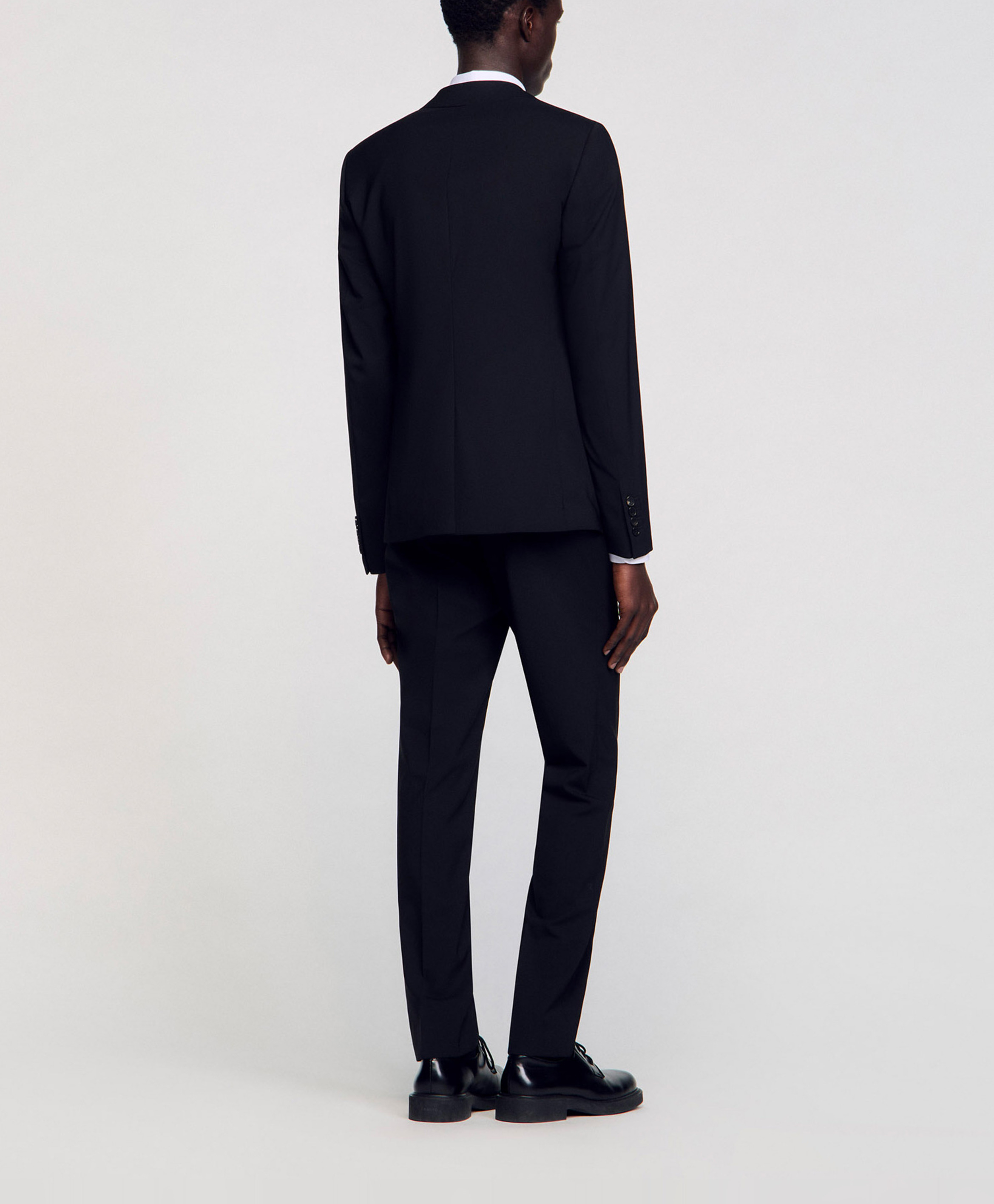 Veste de tailleur en laine mélangée SANDRO Noir