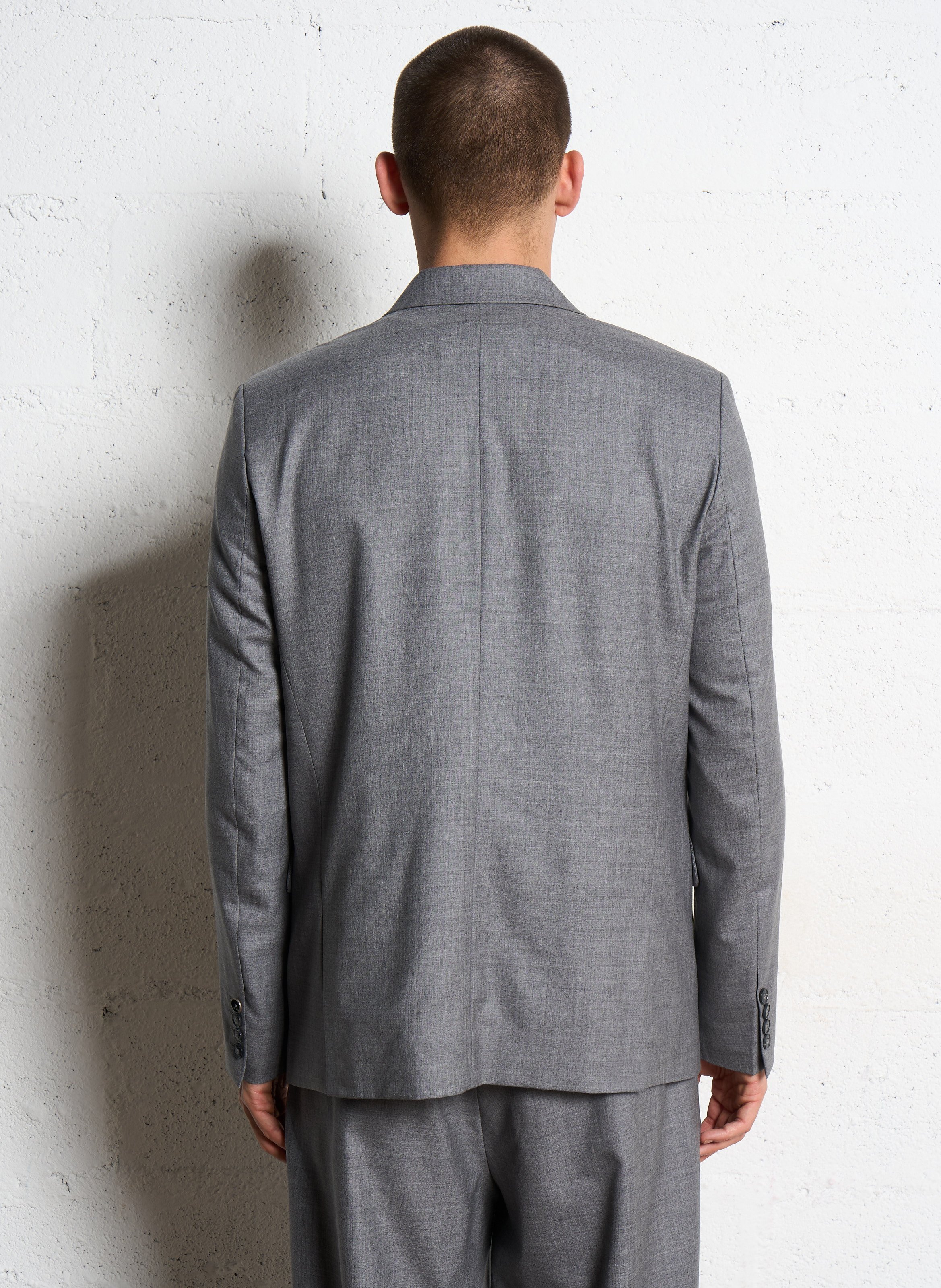 Veste de tailleur croisée à double boutonnage IKKS Gris