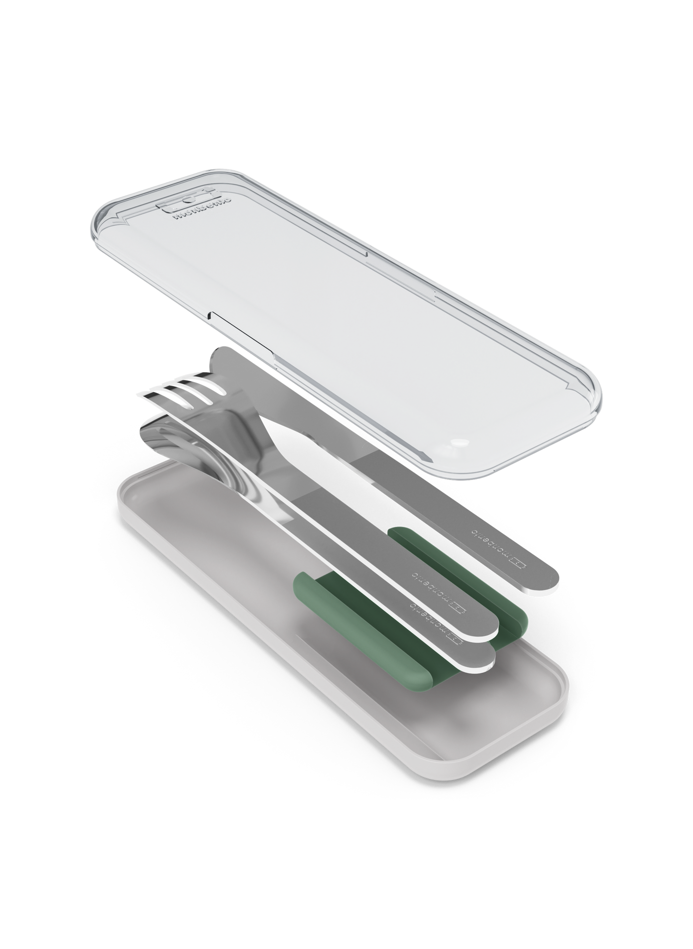 Ménagère de 3 couverts Slim Box MONBENTO Vert