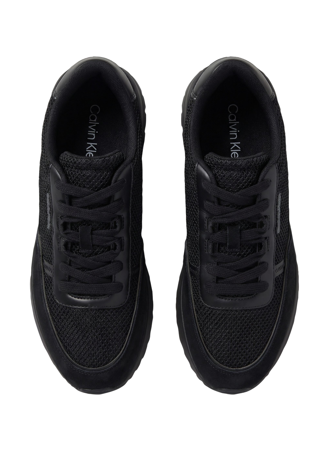City Runner Leather Sneakers CALVIN KLEIN Black