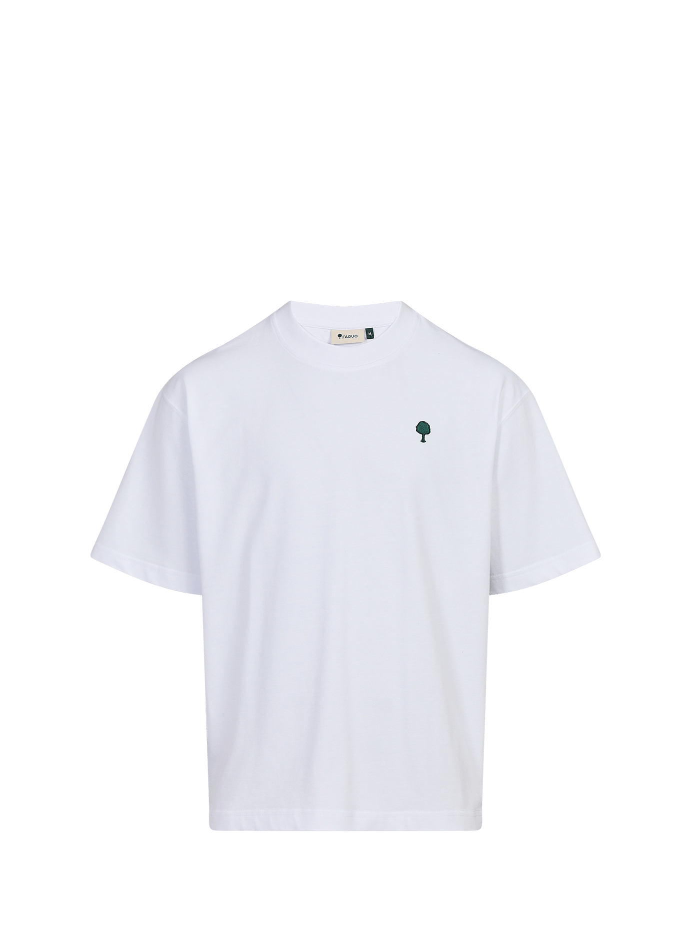 T-shirt manches courtes en coton FAGUO Blanc