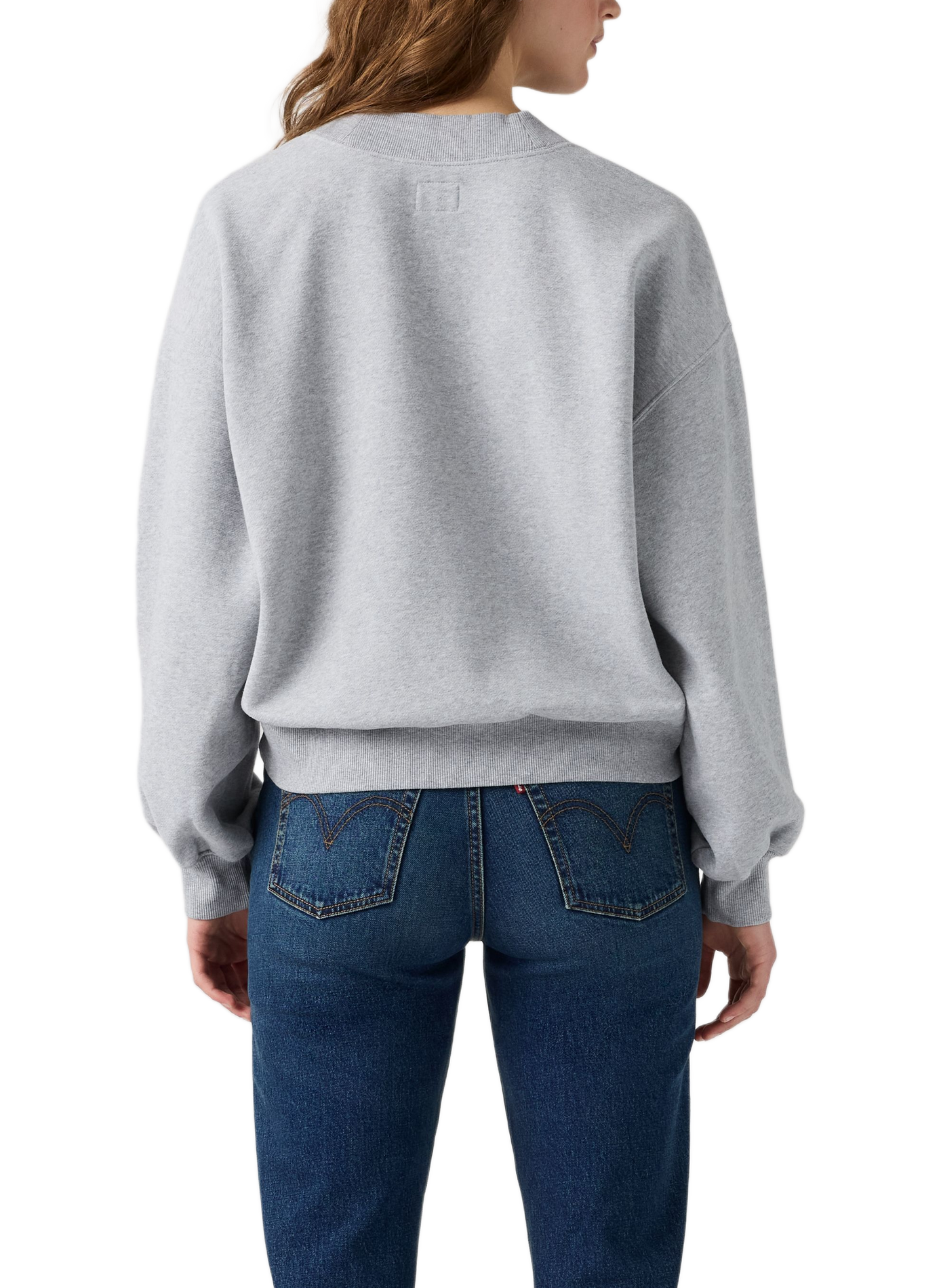Katoenmix V-hals sweatshirt LEVI'S Grijs