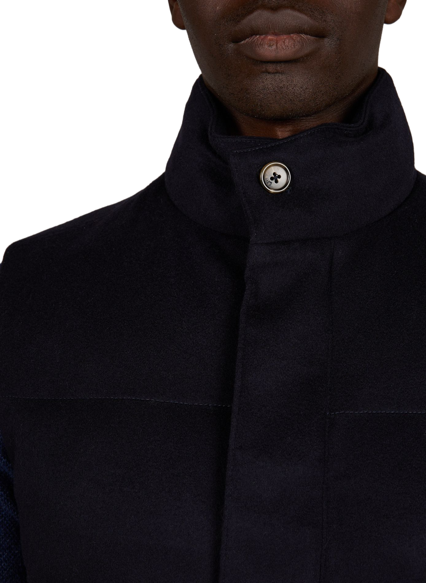Sleeveless wool and cashmere vest AURELIEN Blue
