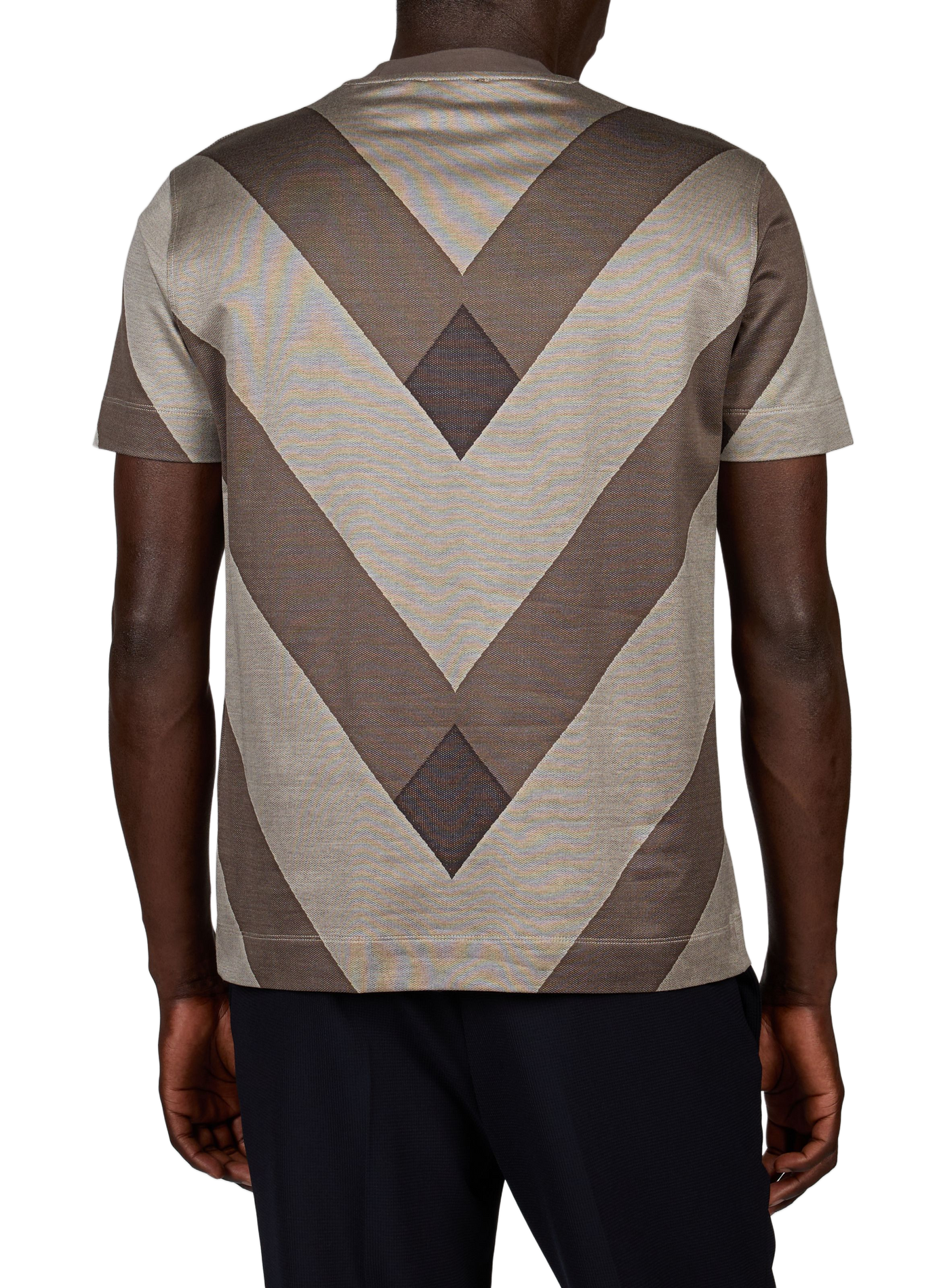 T-shirt graphique à col rond EMPORIO ARMANI Multicolore