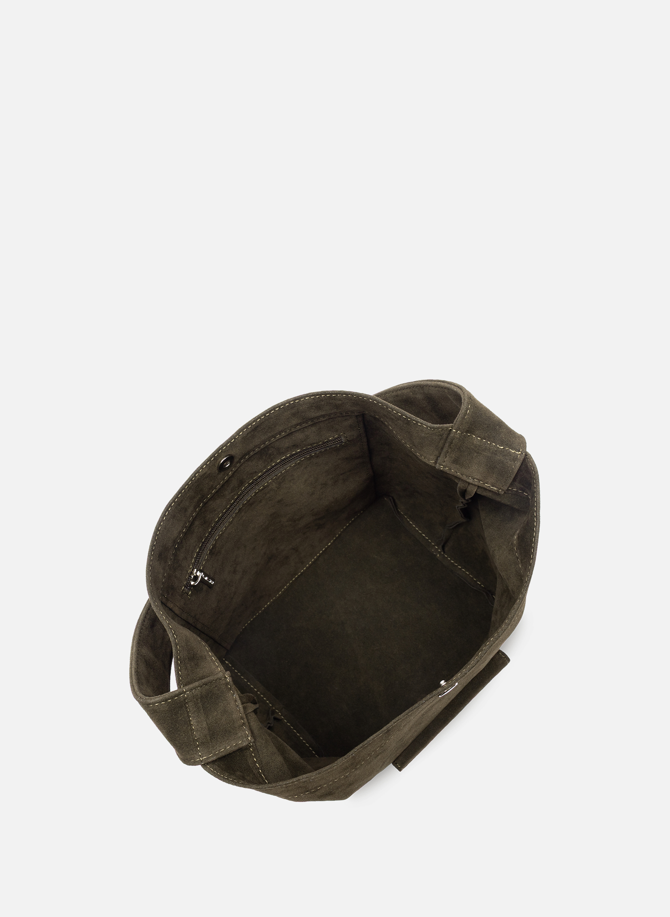 Mini sac seau - suédine kba LANCASTER Kaki