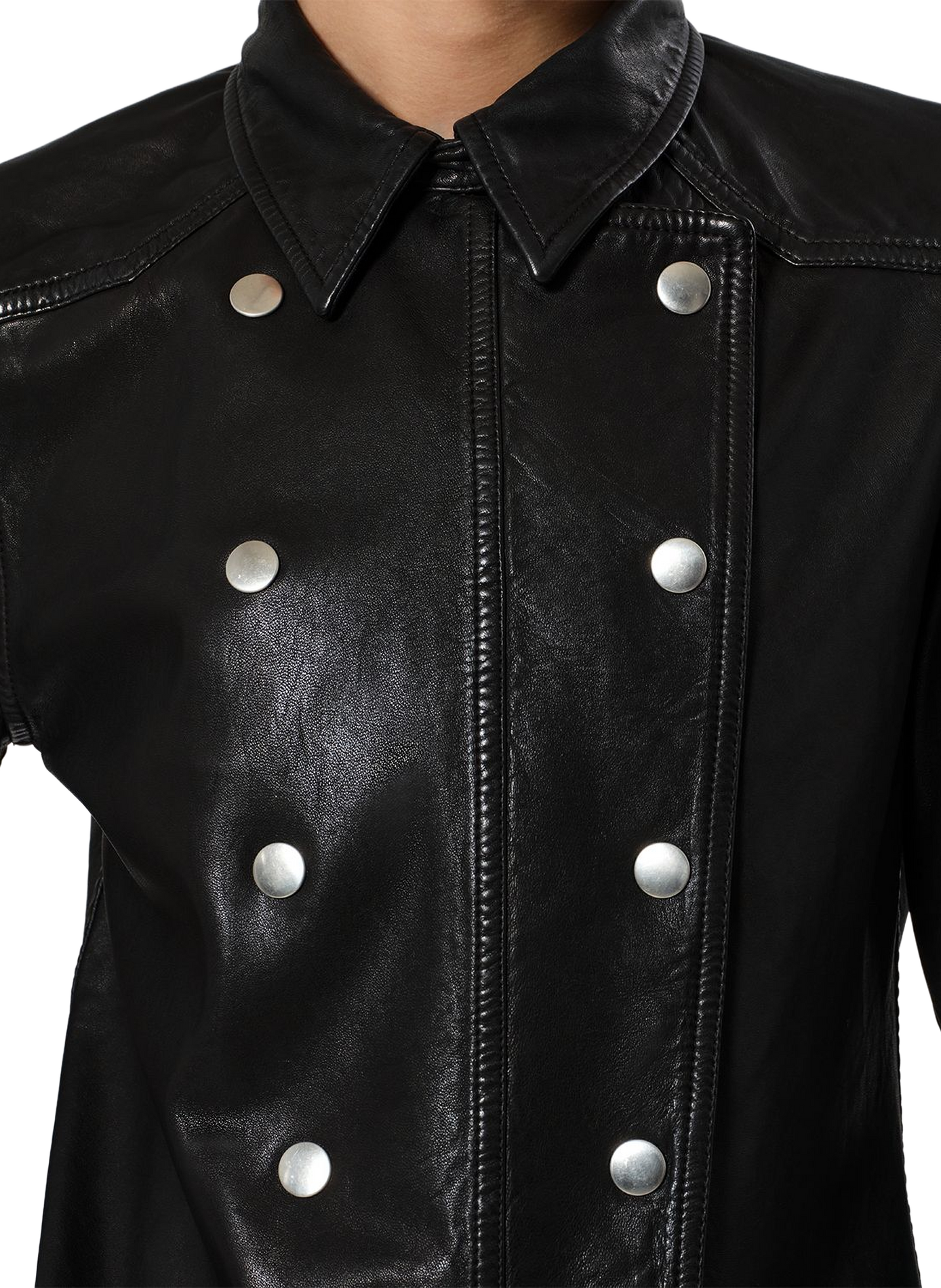 VALDY lambskin shirt ISABEL MARANT Black