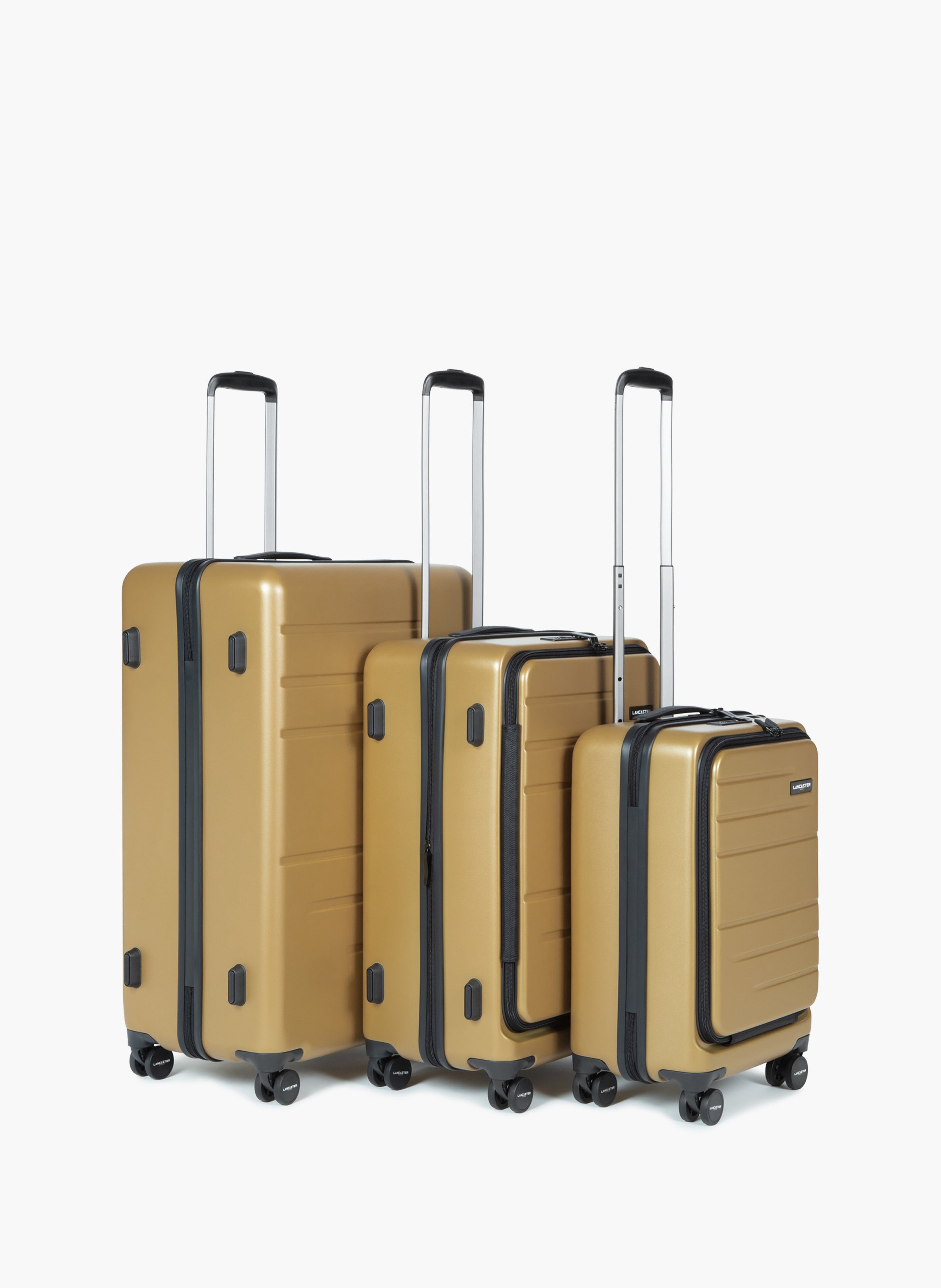 Set de 3 valises cdg - bagages LANCASTER Doré