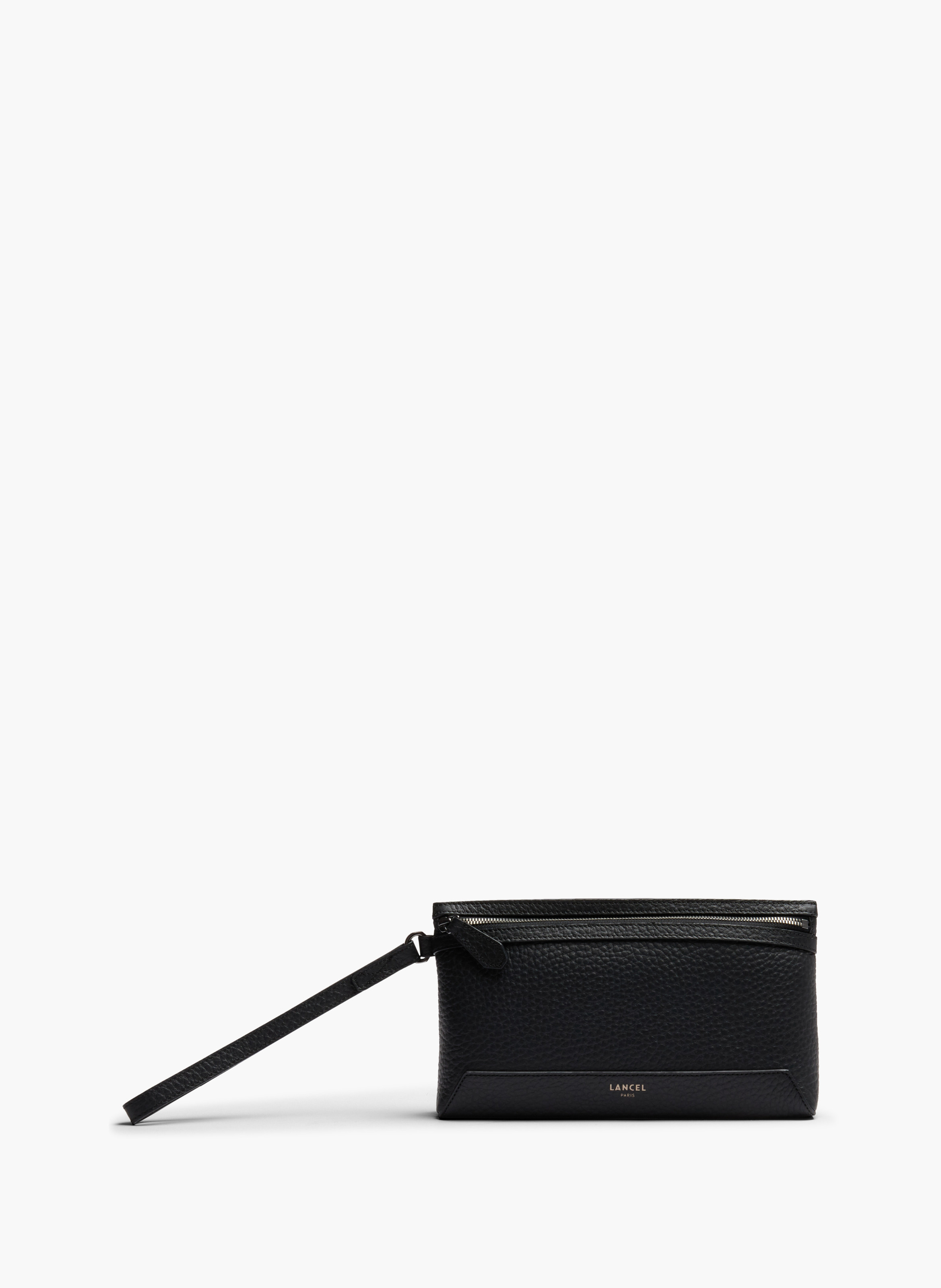 Pochette zippée s milo de lancel en cuir LANCEL Noir