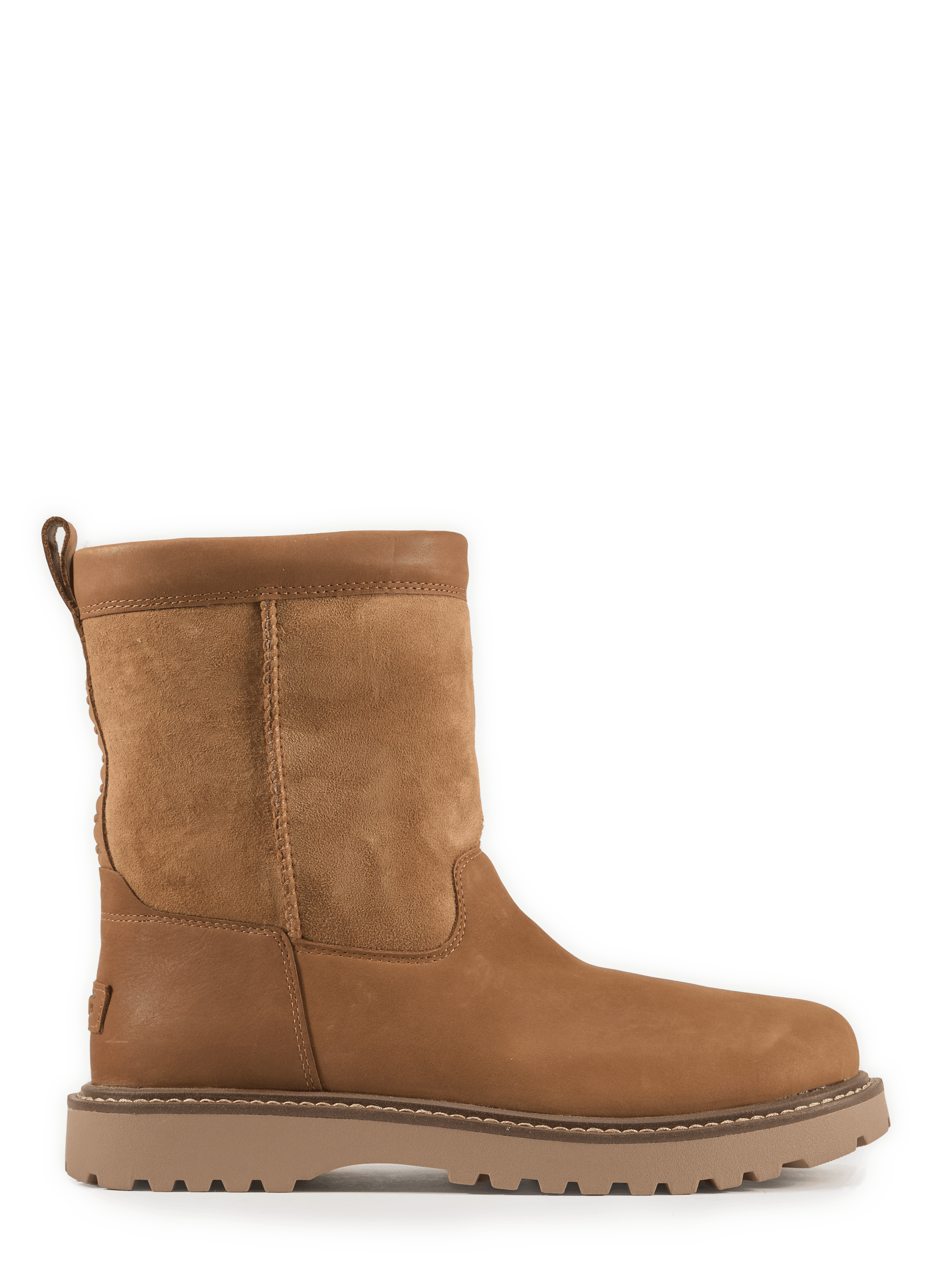 Birch Boot II ankle boots in leather and cotton UGG Brown