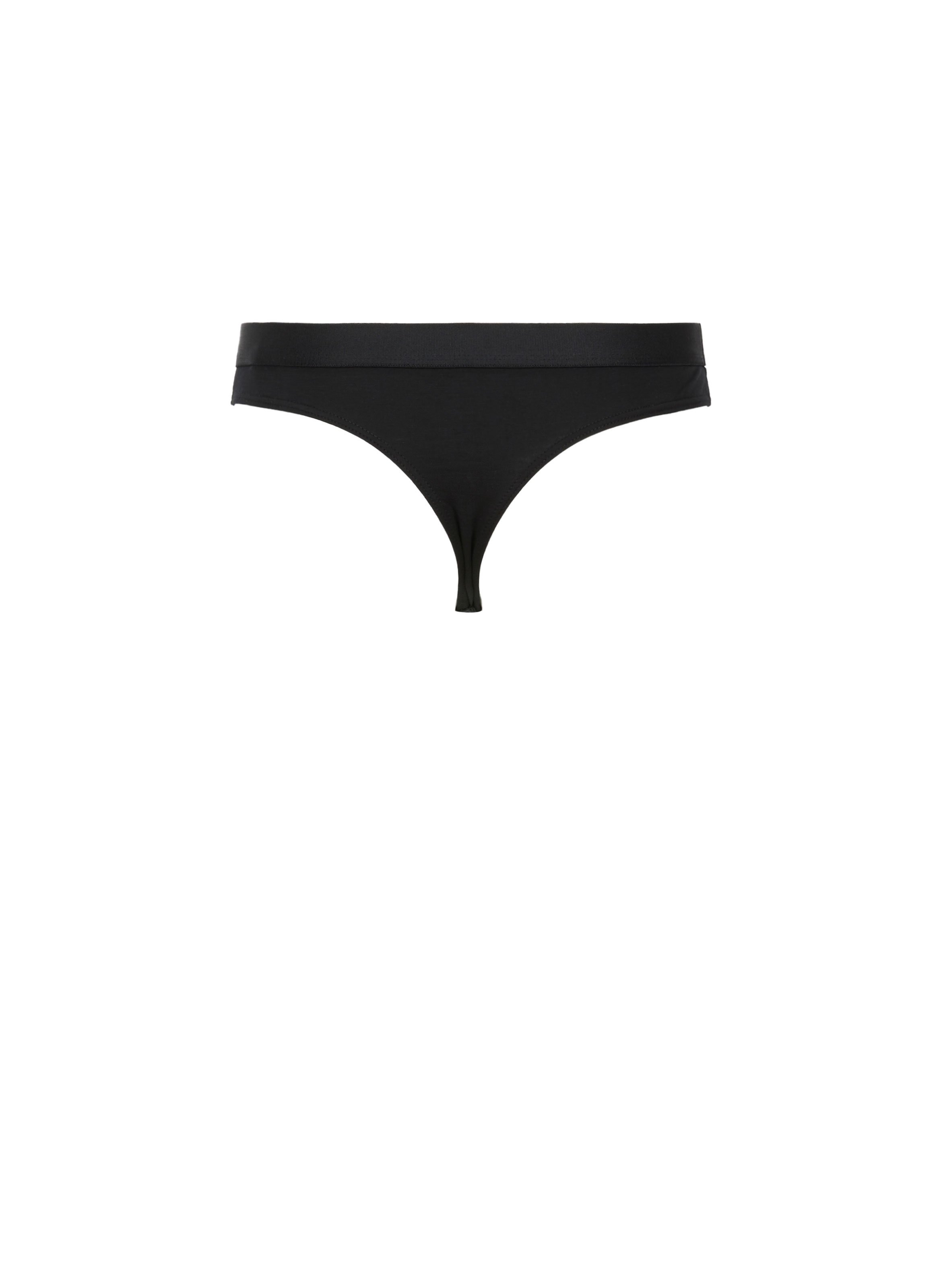 Lot de deux tangas en lyocell ORGANIC BASICS Noir
