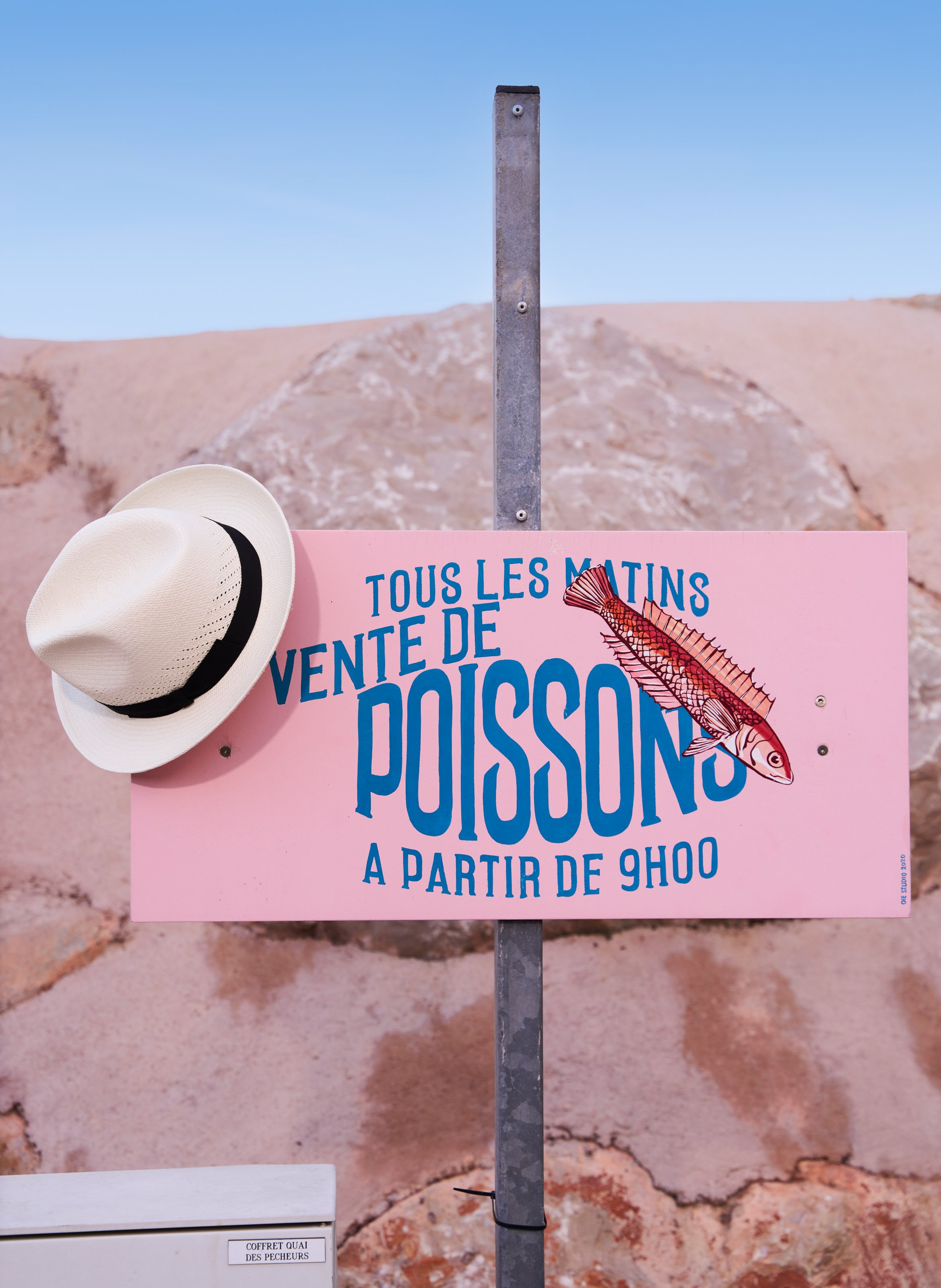 Straw Panama hat SAISON 1865 Multicolour