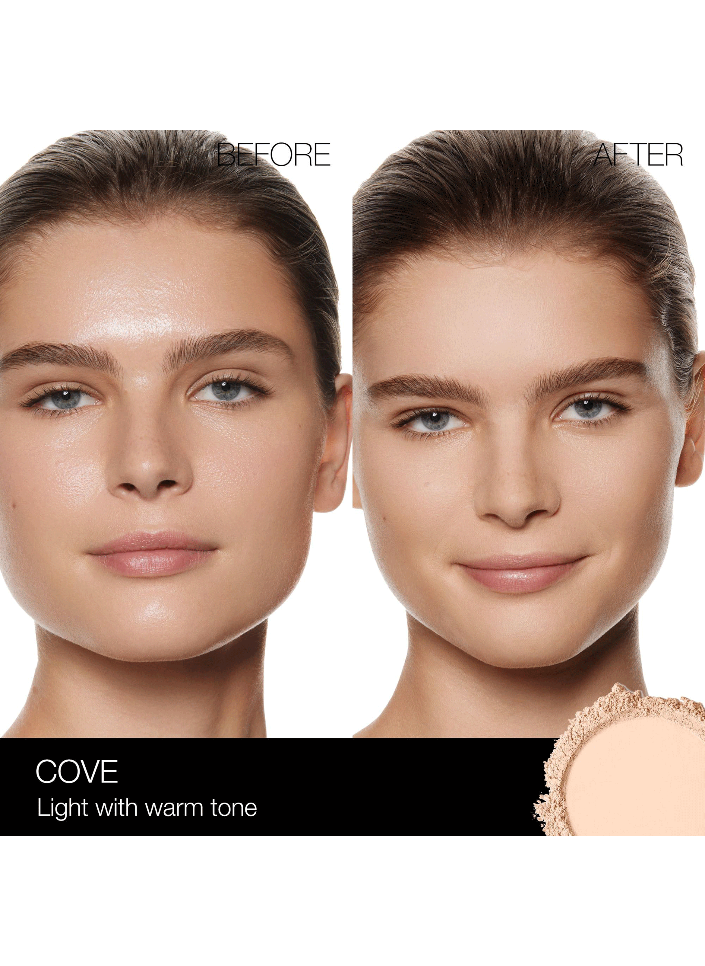 Soft Matte Advanced Perfecting powder NARS Cove peaux claires aux sous-tons dorés