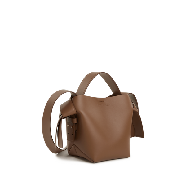 Acne Studios Musubi Leather Handbag In Brown