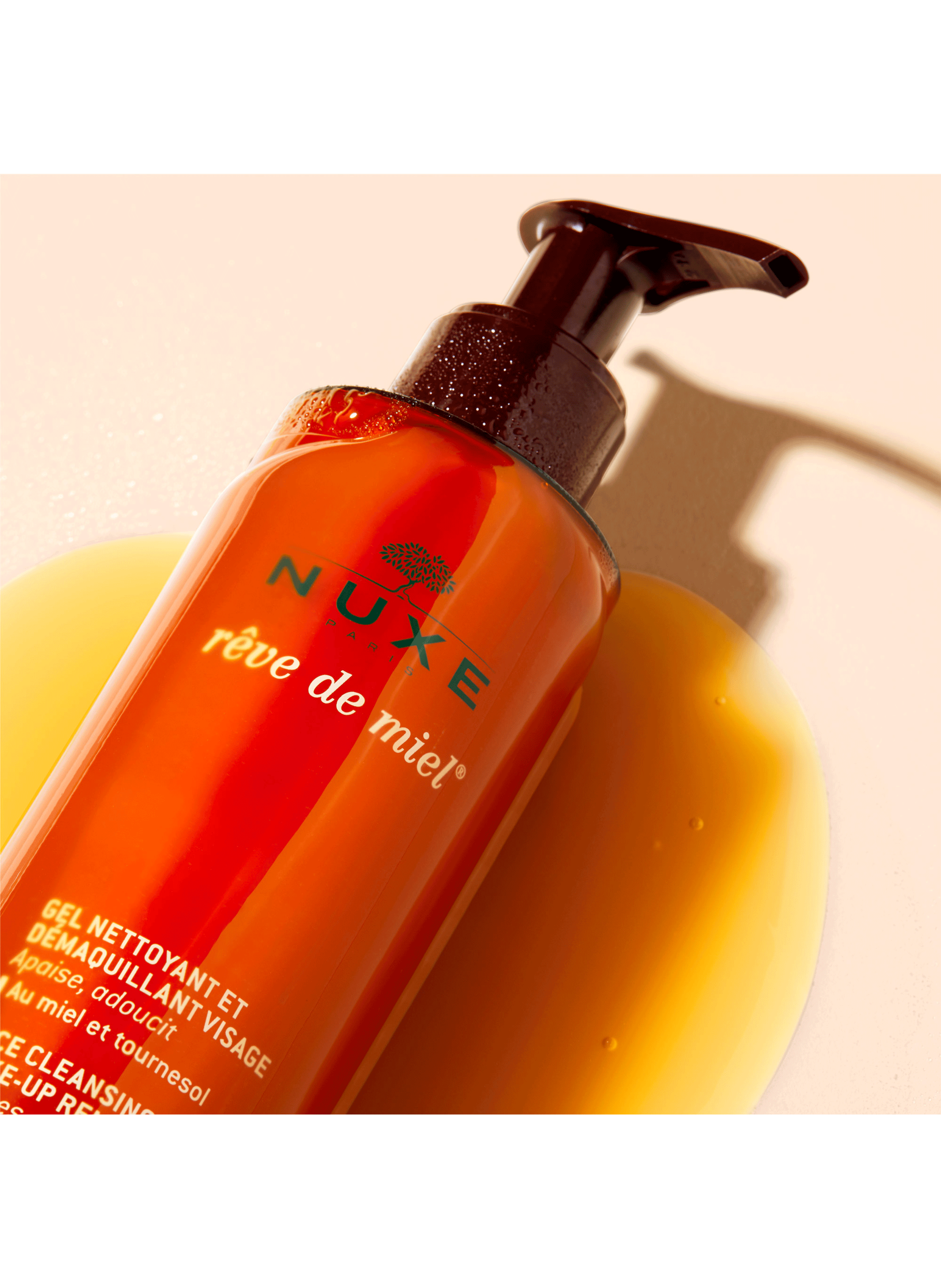 Gel nettoyant et démaquillant visage Rêve de Miel® NUXE No color