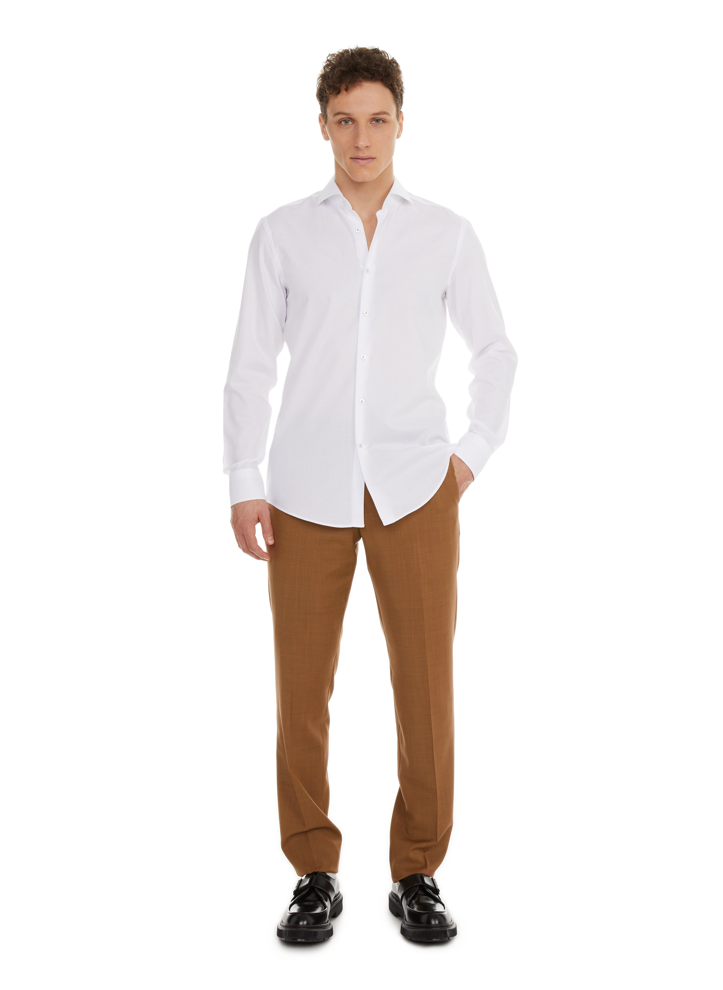Chemise en coton  BOSS Blanc