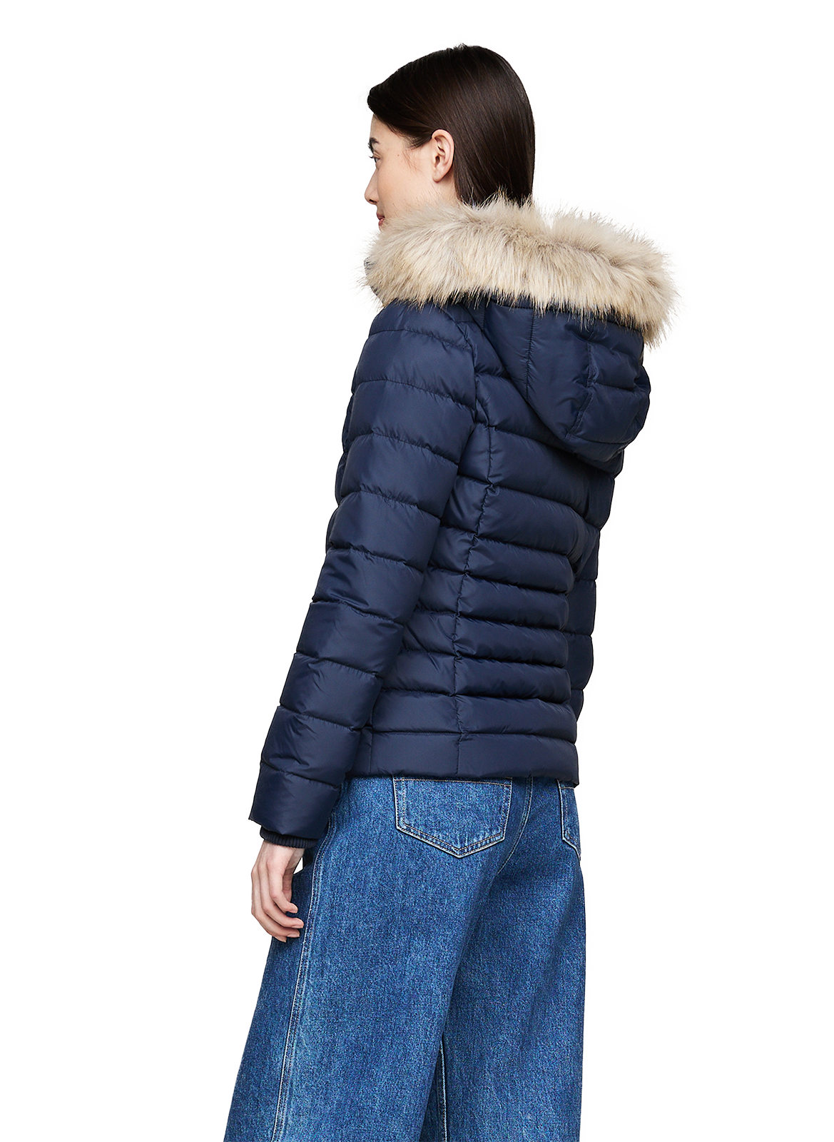 Doudoune à capuche  TOMMY HILFIGER Bleu