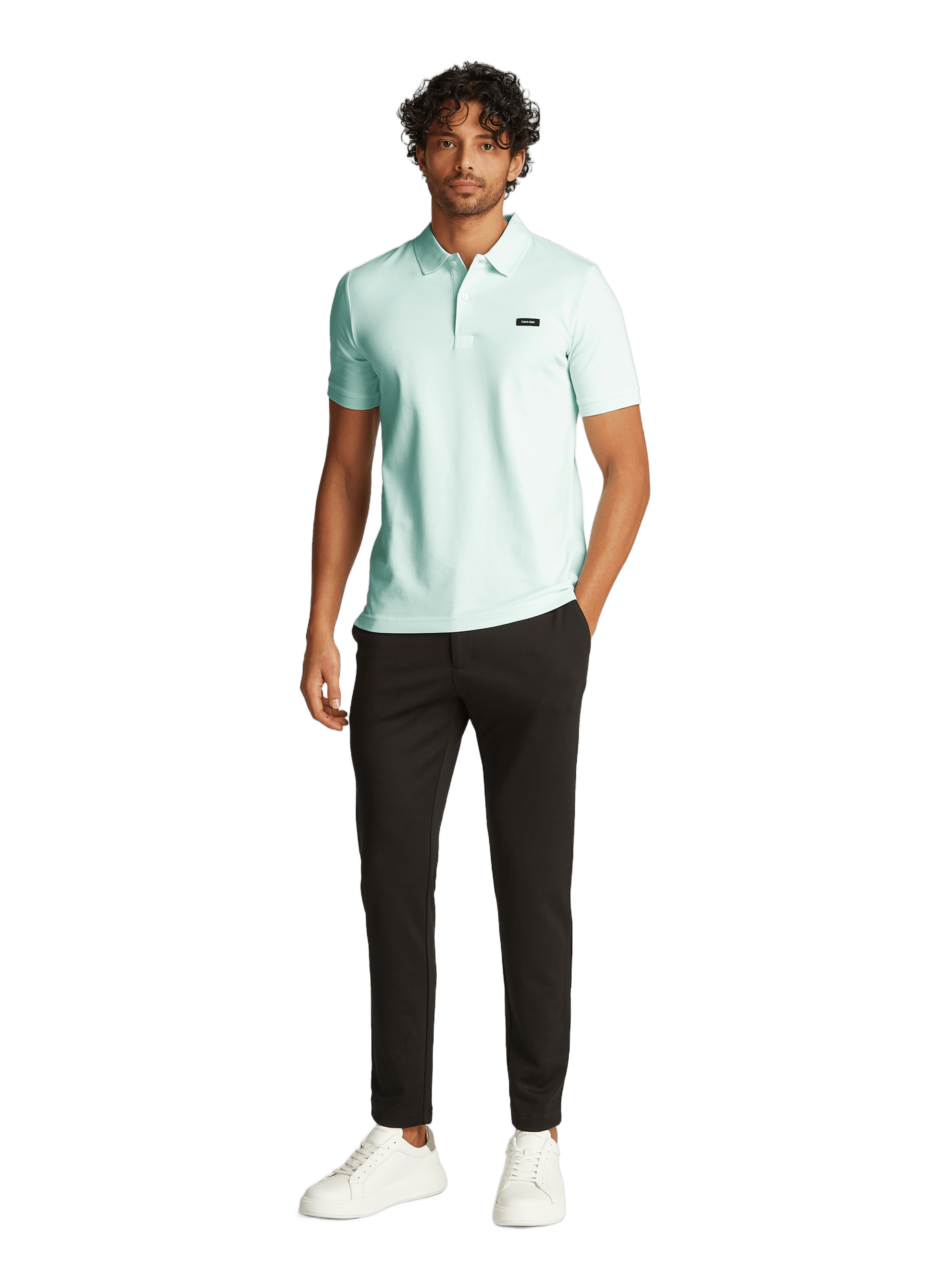 Polo en coton CALVIN KLEIN Vert