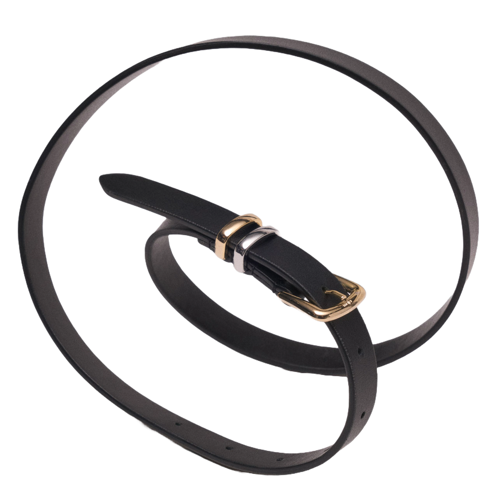 Ceinture en cuir MAJE Noir