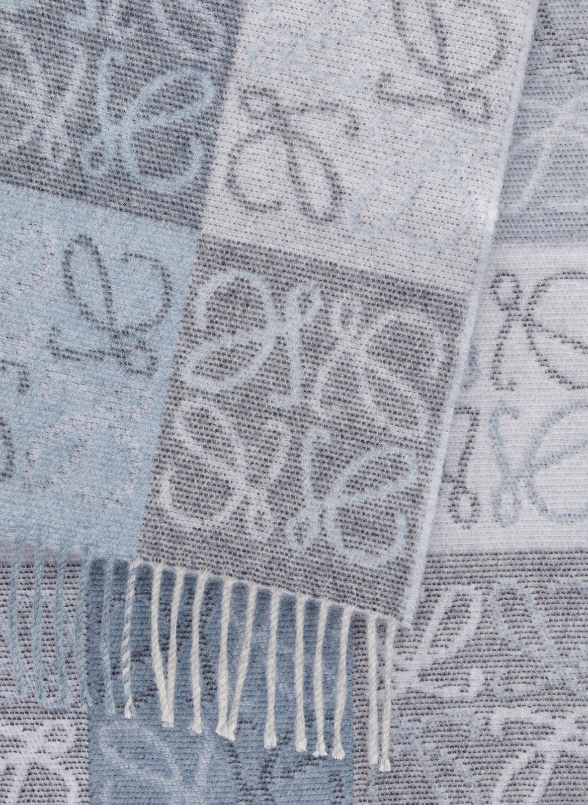 Anagram wool and cashmere scarf LOEWE Grey