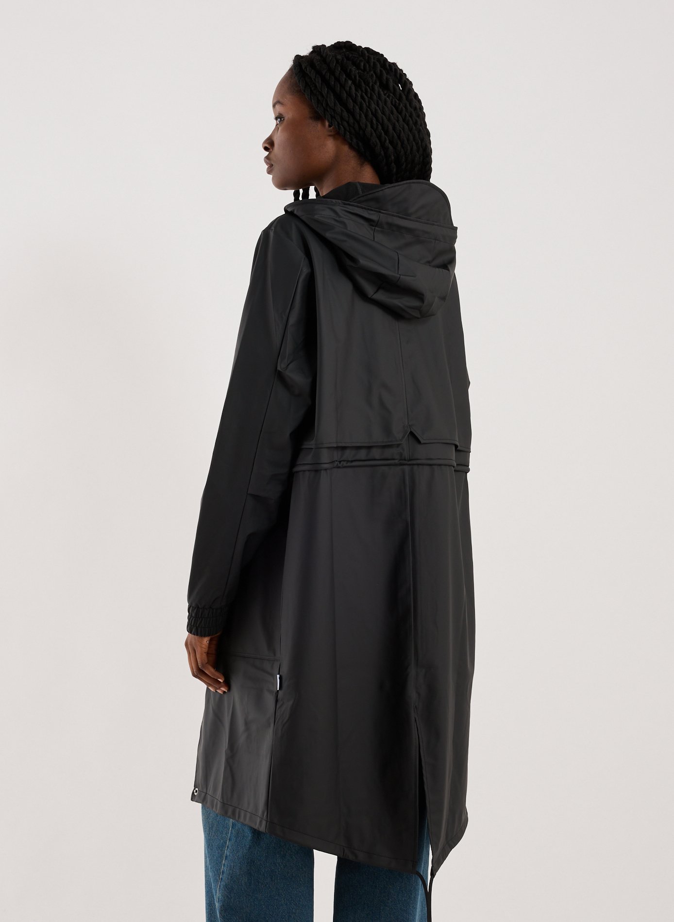 Mid-length jacket RAINS Black