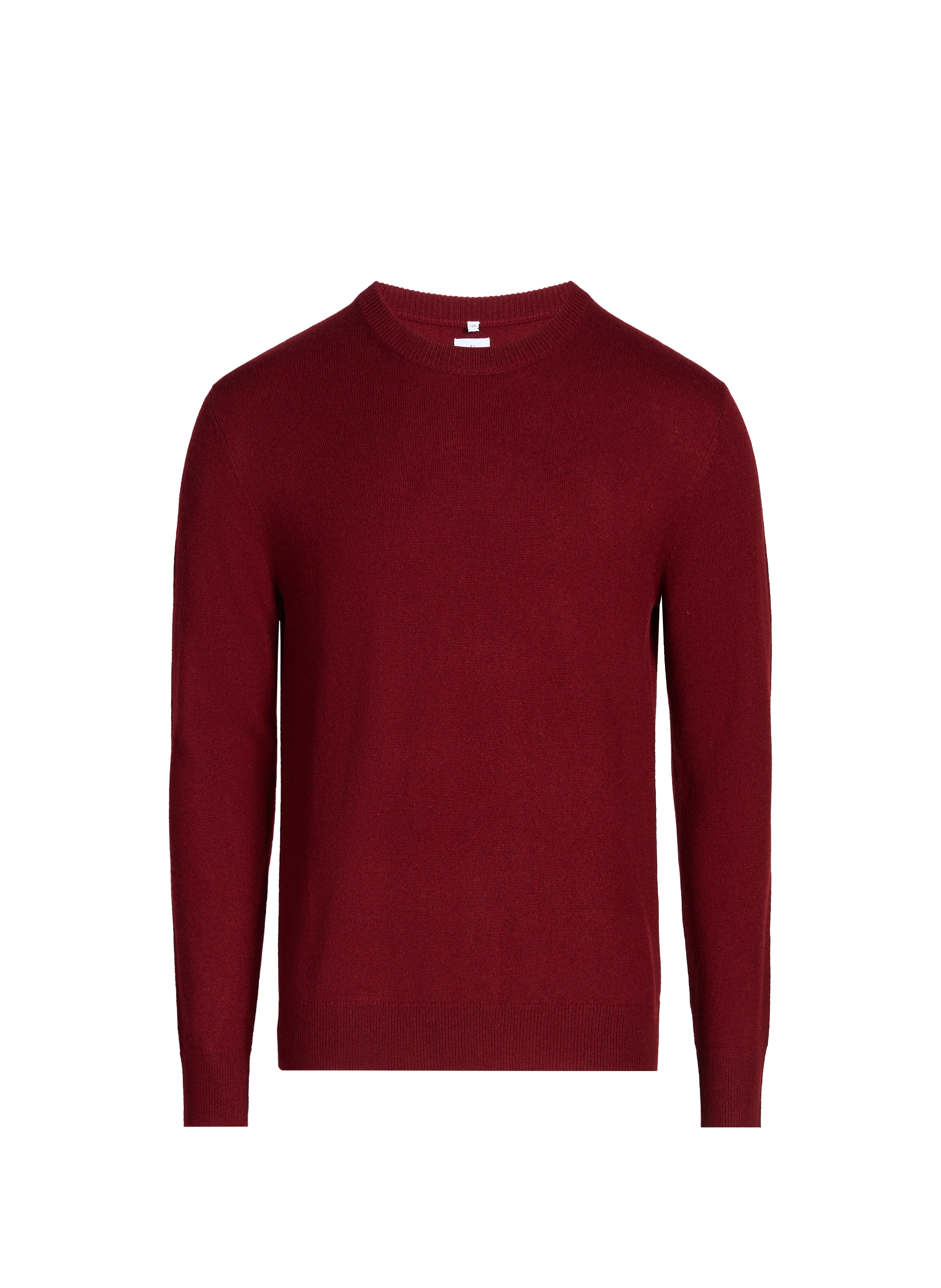 Pull col rond en cachemire Rouge