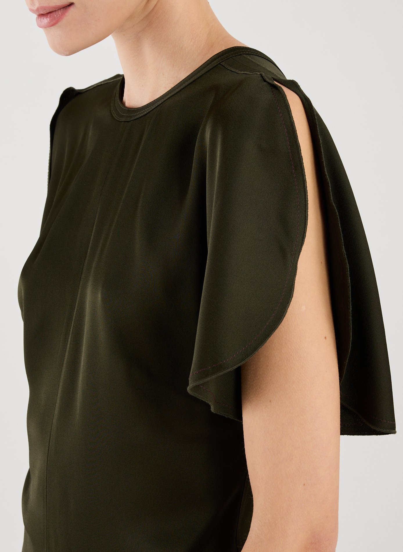 Fitted top VICTORIA BECKHAM Green