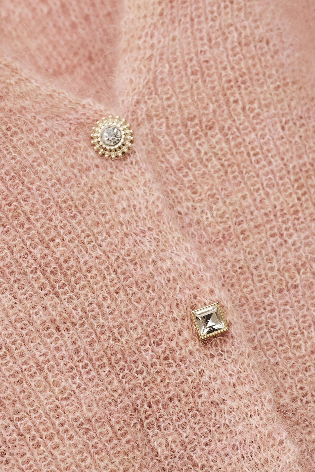 Pull droit col rond en maille isaac BA&SH Rose