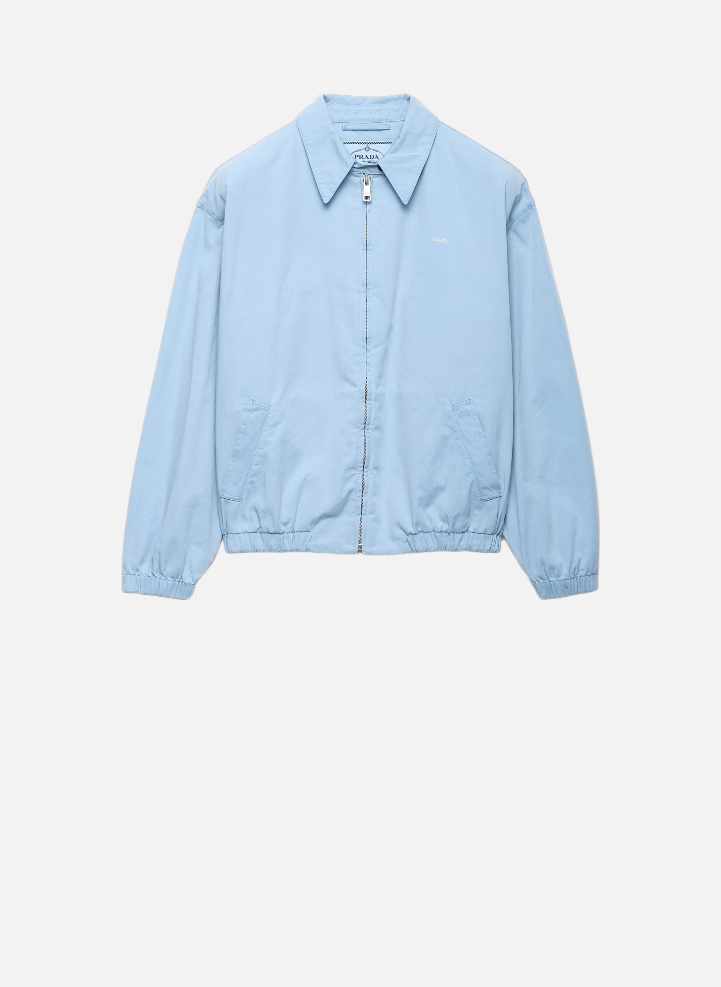 Blouson en gabardine ancienne PRADA Bleu