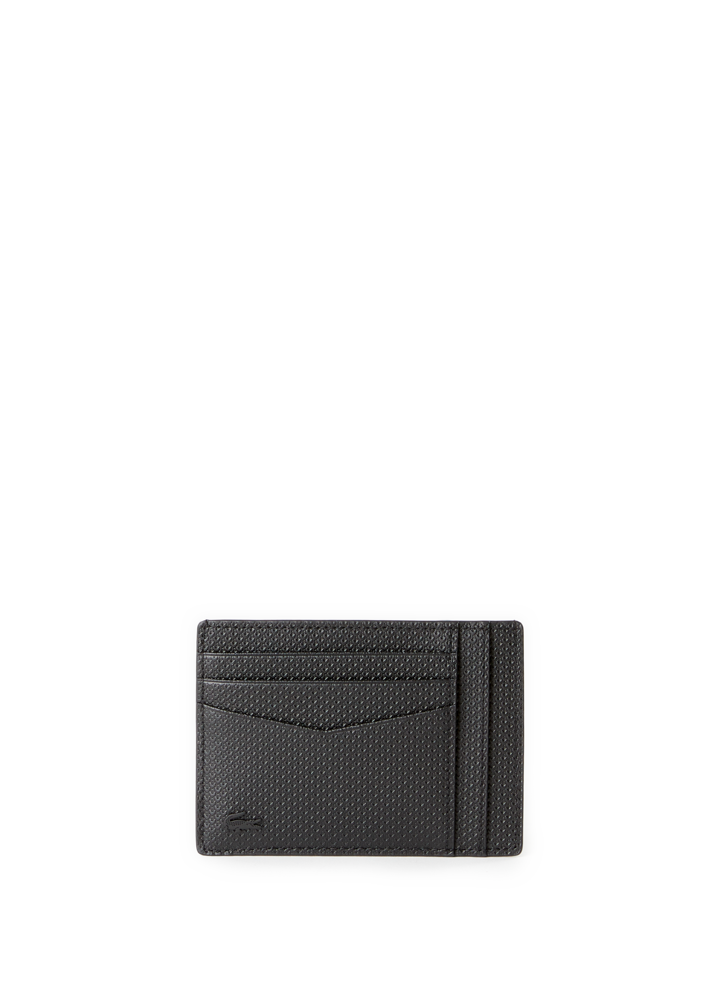  Leather card holder LACOSTE Black