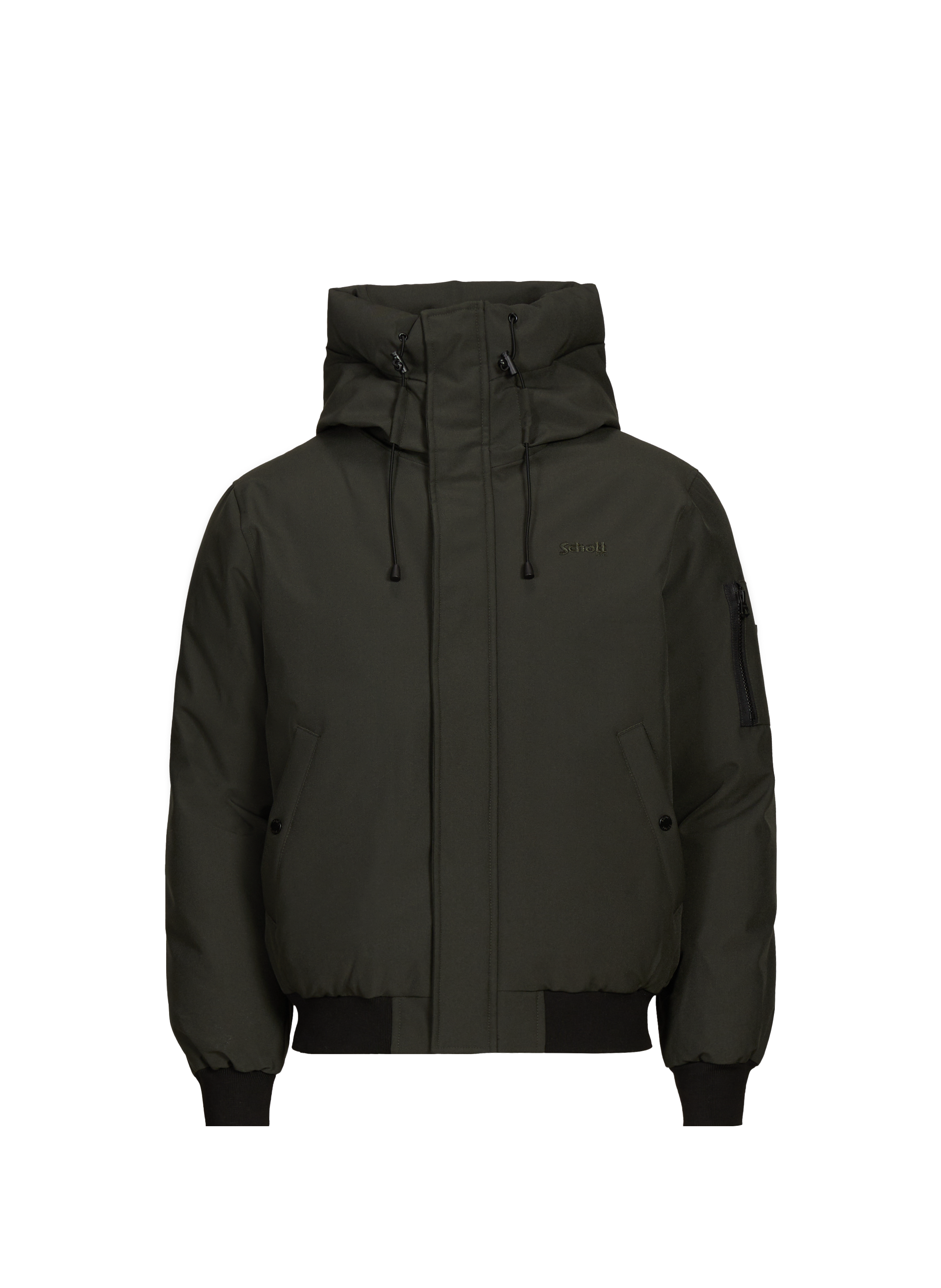 Parka unie à capuche SCHOTT Kaki