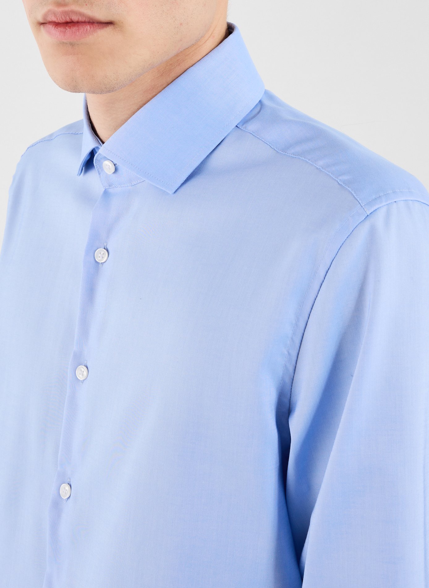 Chemise col classique en coton SEIDENSTICKER Bleu