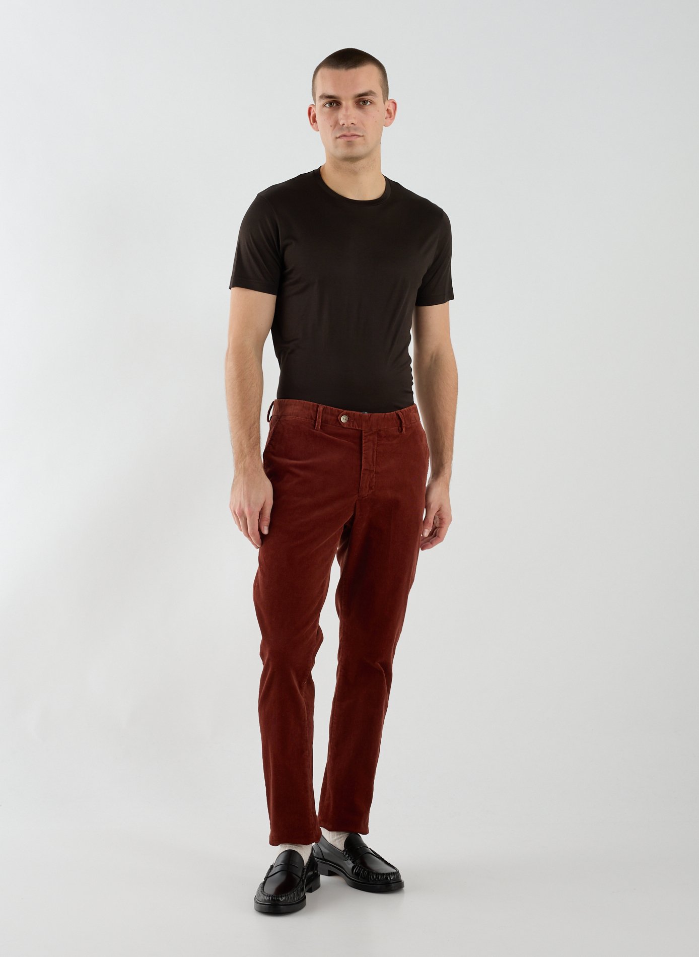 Cotton chino trousers HACKETT Brown