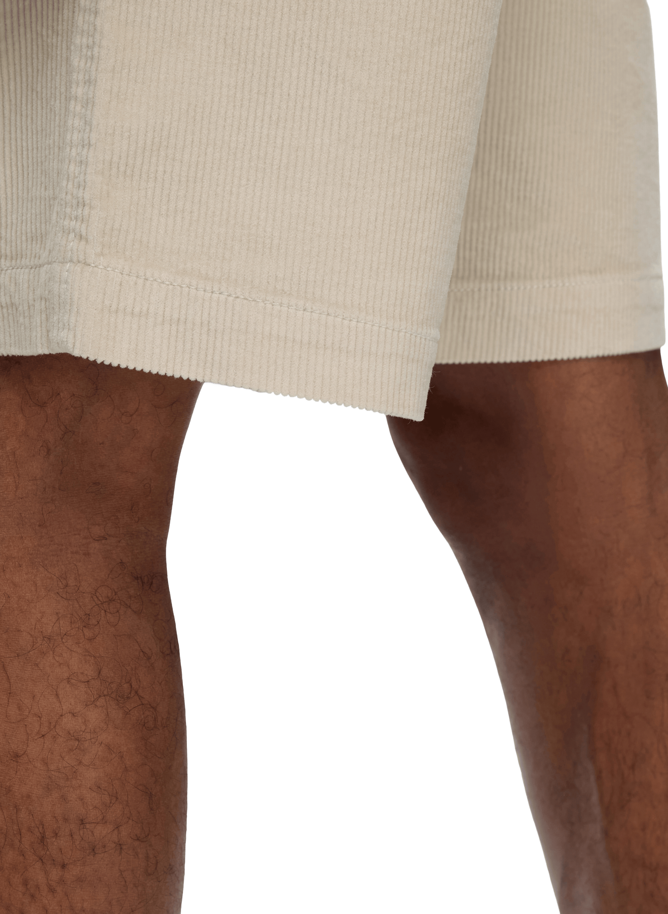 Short droit en coton mélangé SELECTED Beige