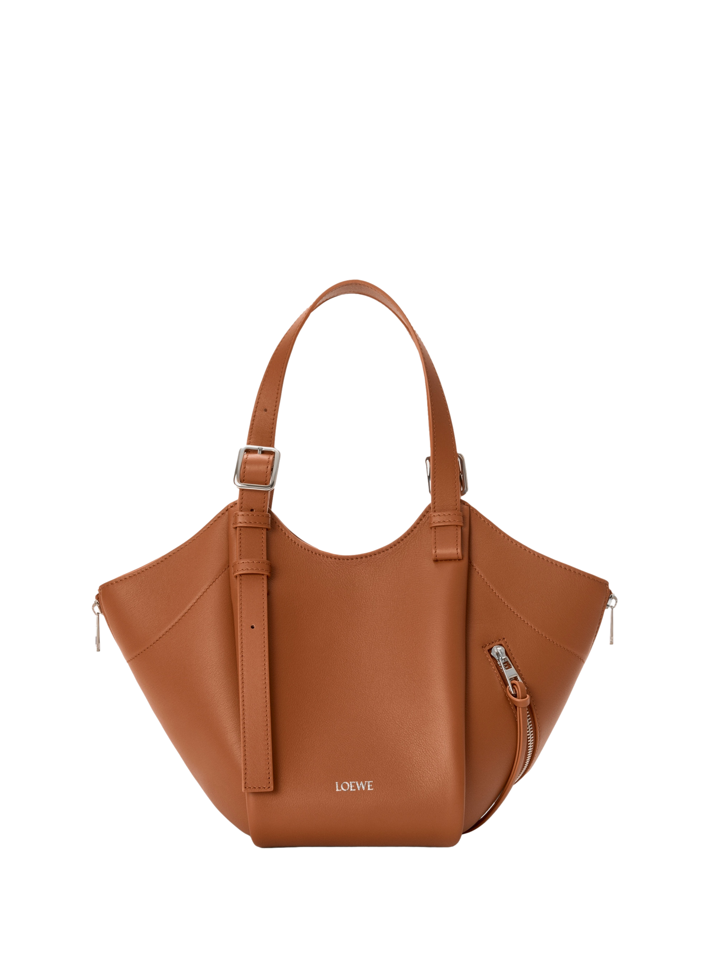 Sac Hammock Flip en cuir de veau classique LOEWE Beige