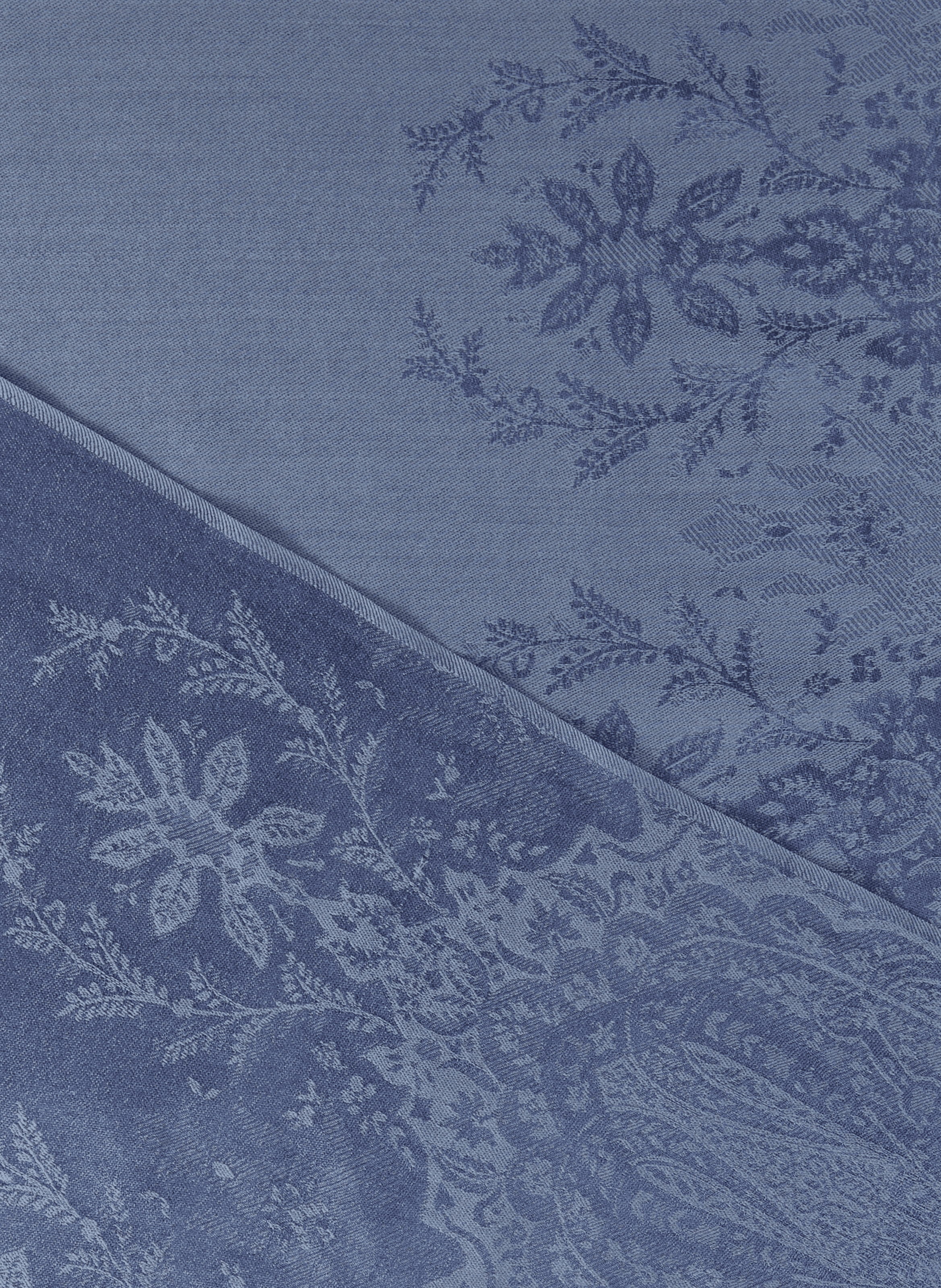 Wool and silk scarf PETRUSSE Blue