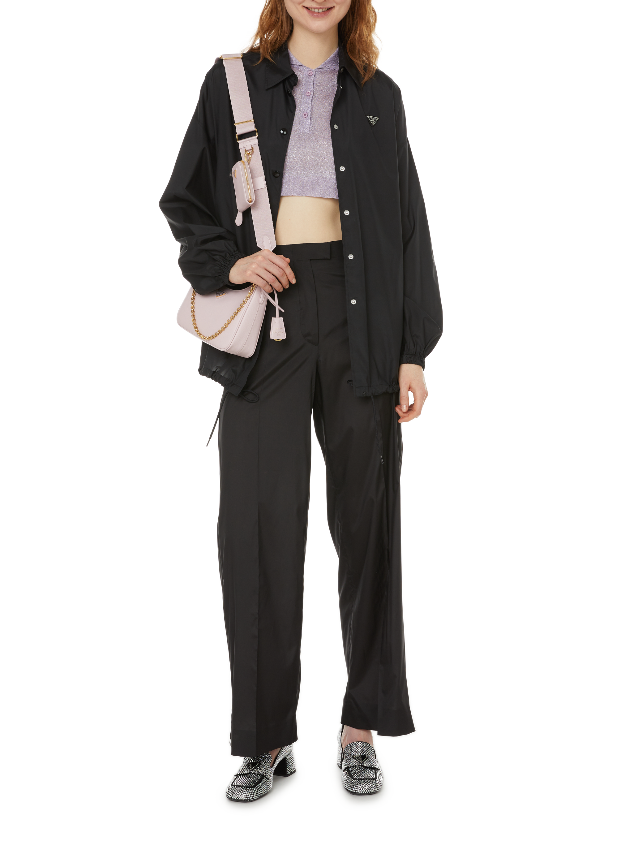 Chemise en soie PRADA Noir