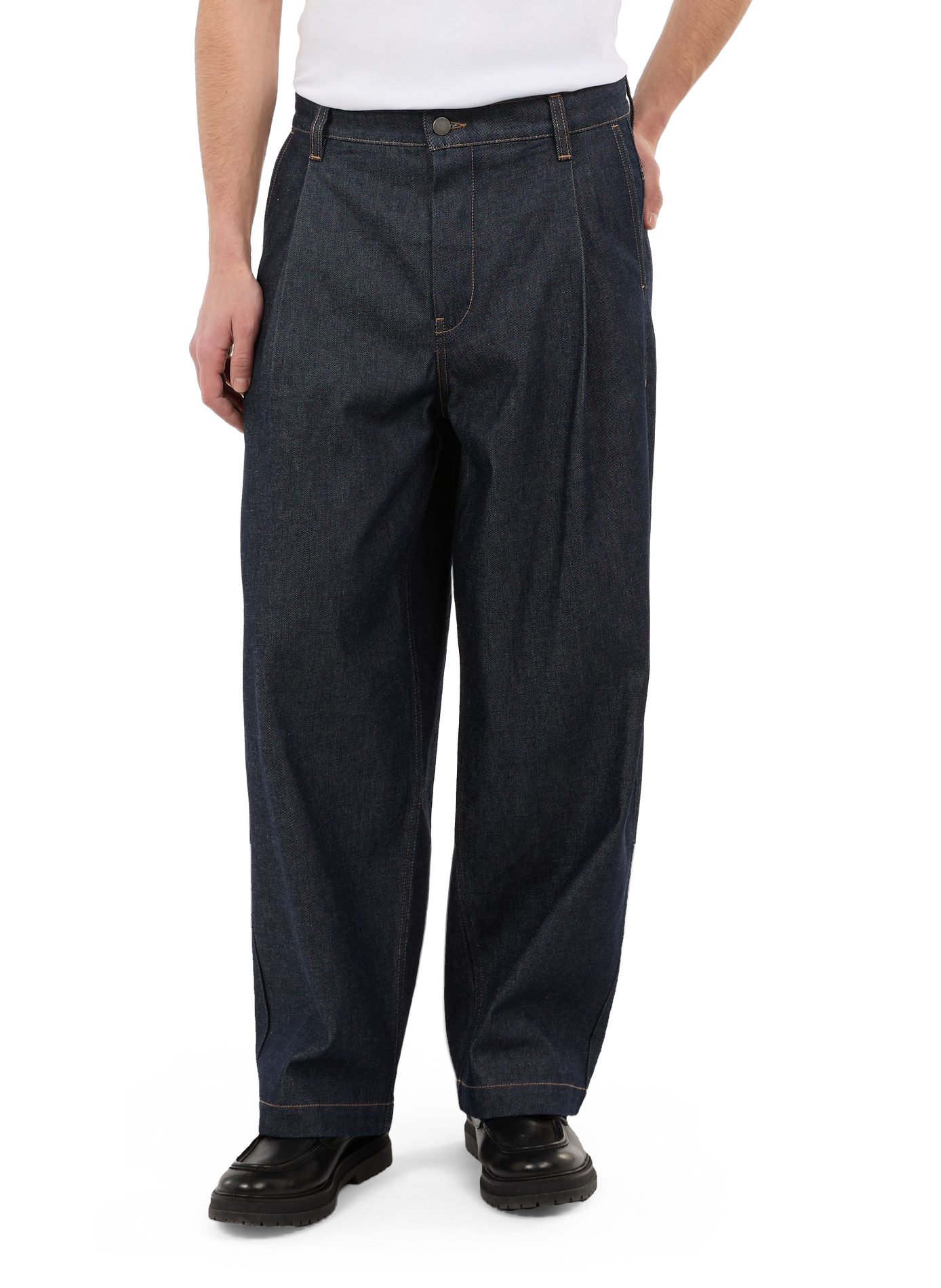 Wide-leg Haver raw cotton jeans SAISON 1865