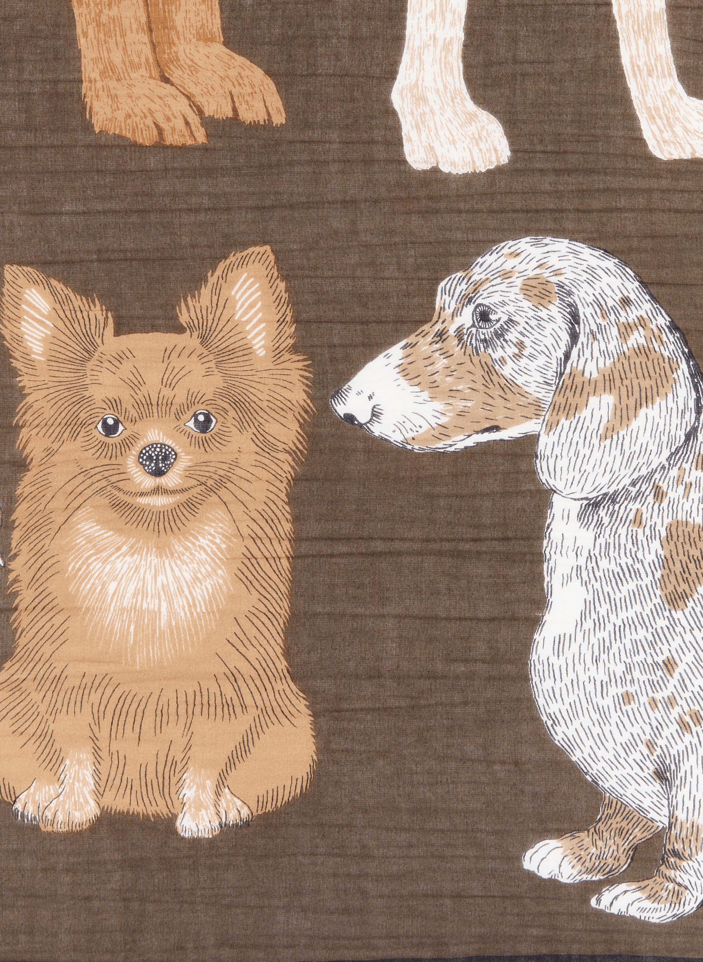 Printed scarf INOUI EDITIONS Grey